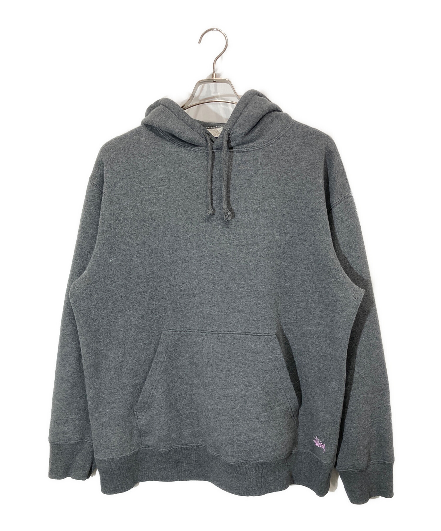 中古・古着通販】stussy (ステューシー) ストックロゴパーカー グレー