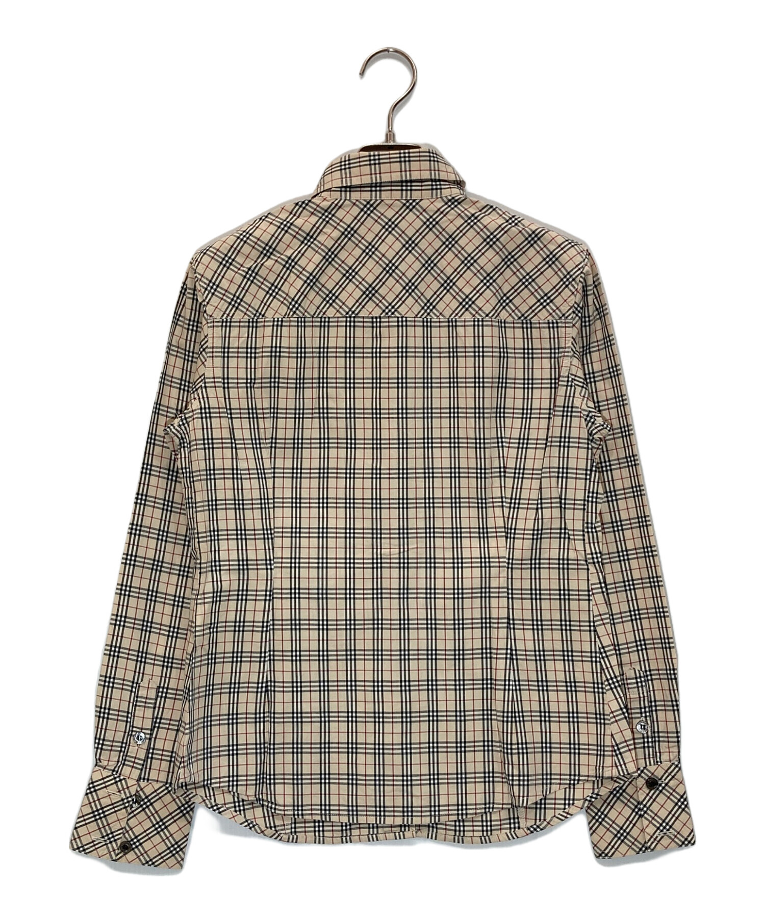 【美品】バーバリーブルーレーベル ブラウス ノバチェック 36 ベージュ 中古・古着通販】BURBERRY BLUE LABEL (バーバリー ブルー レーベル