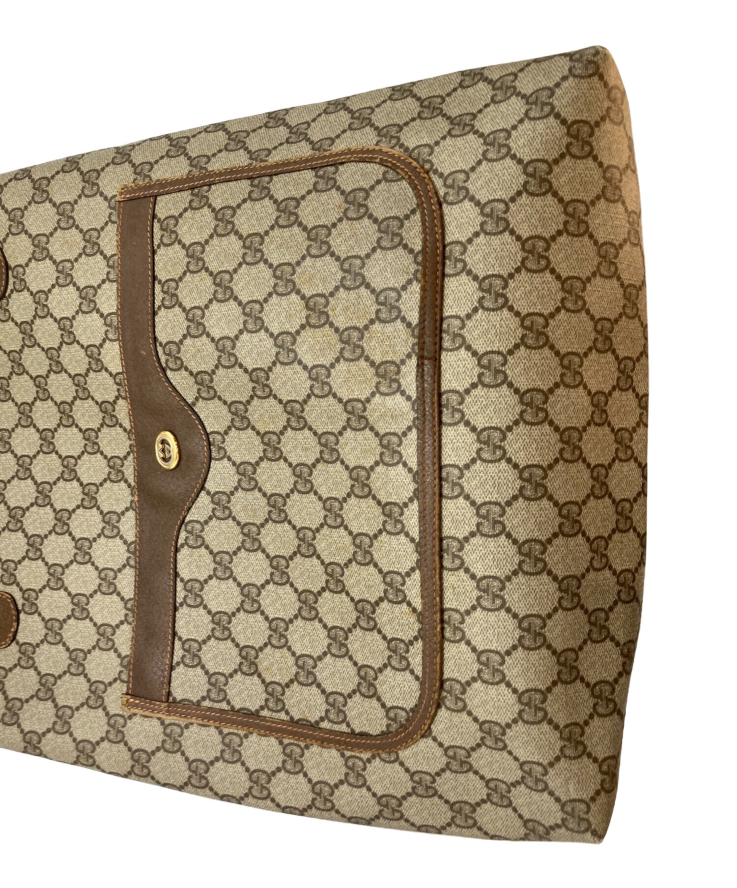 中古・古着通販】GUCCI (グッチ) GGスプリームトートバッグ ブラウン