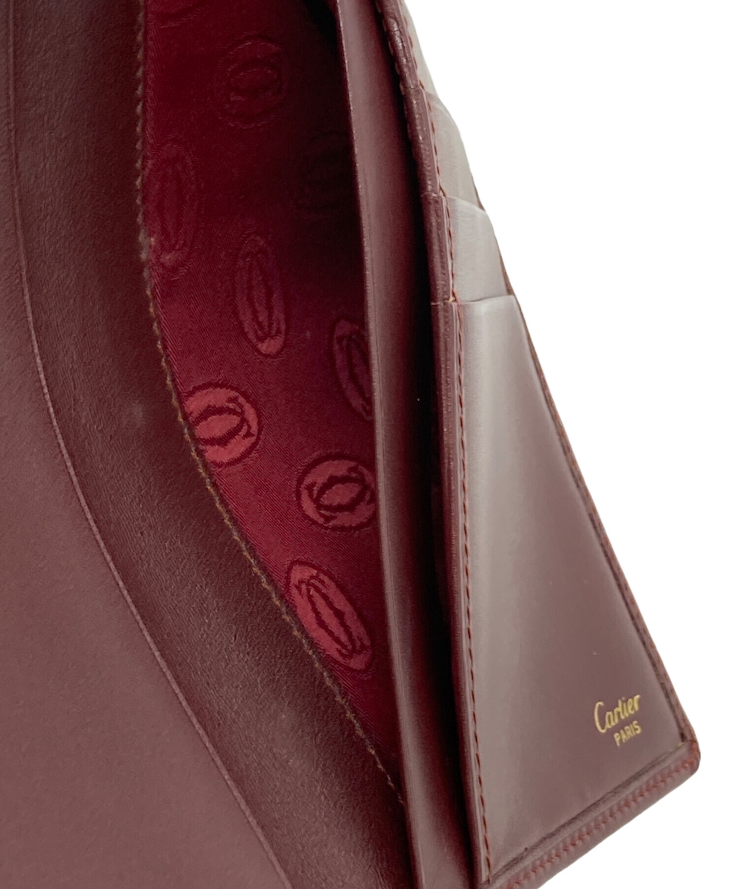 中古・古着通販】Cartier (カルティエ) 長財布 ボルドー サイズ