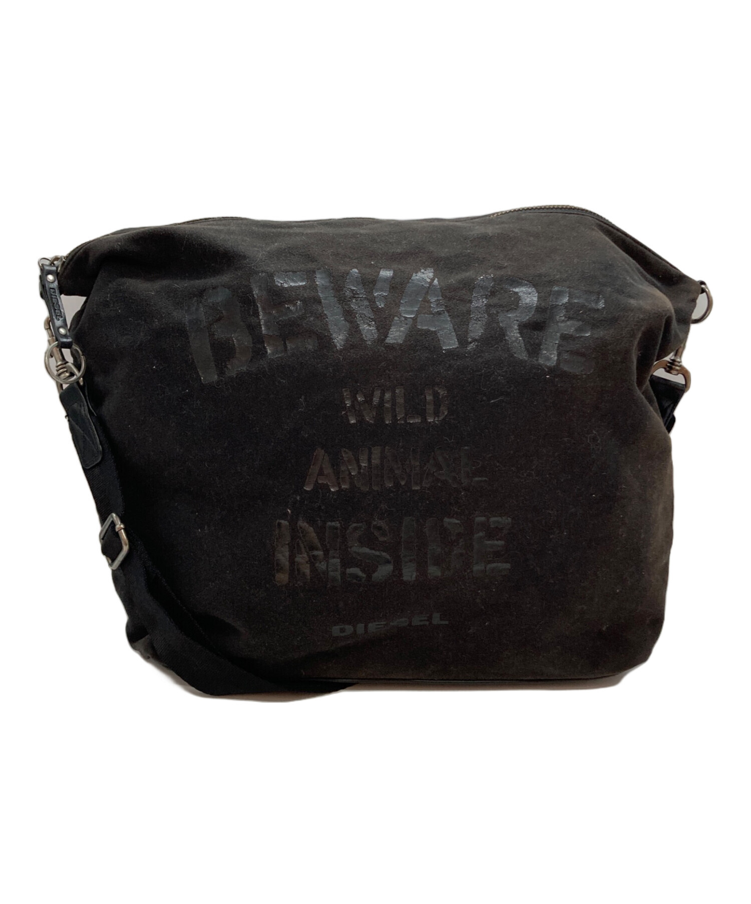 【美品】ディーゼル DIESEL VERTYO ショルダーバッグ ビックロゴ DIESEL☆ディーゼル☆ショルダーバッグ☆黒☆ DIESEL - ディーゼル