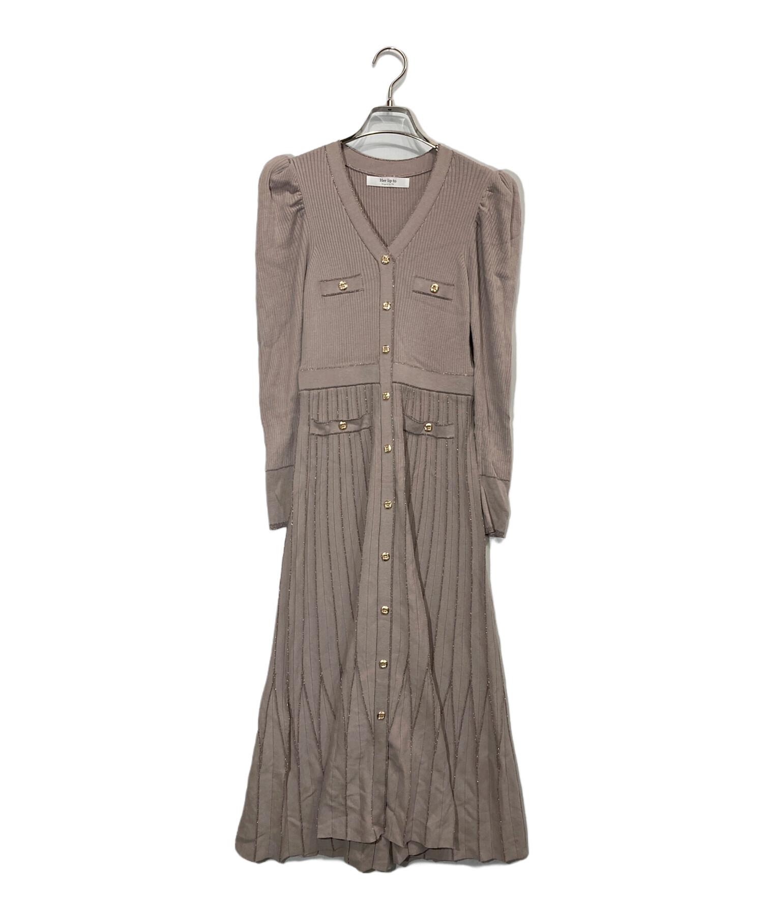 中古・古着通販】Her lip to (ハーリップトゥ) Suite Room Knit Long