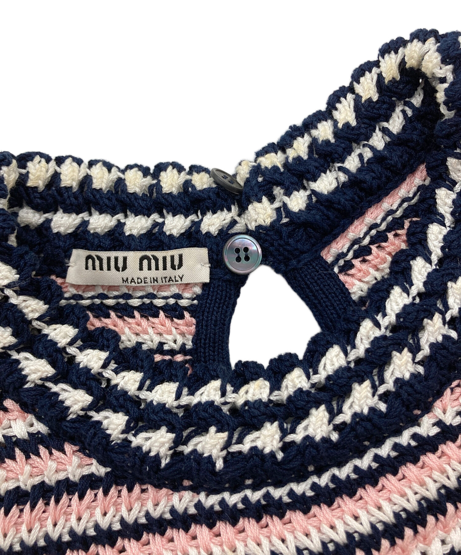 中古・古着通販】MIU MIU (ミュウミュウ) S/Sマルチボーダーニット