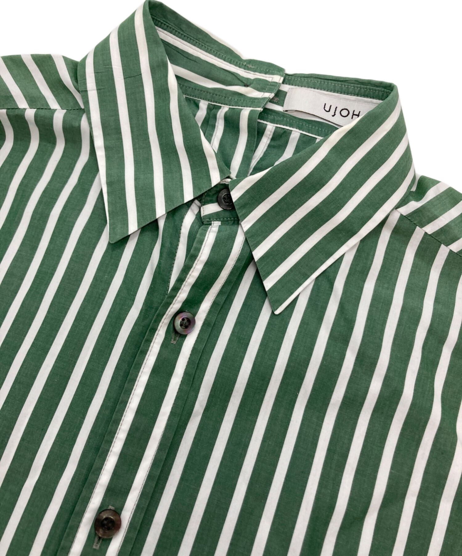 中古・古着通販】UJOH (ウジョー) Full Open Shirts グリーン サイズ:2