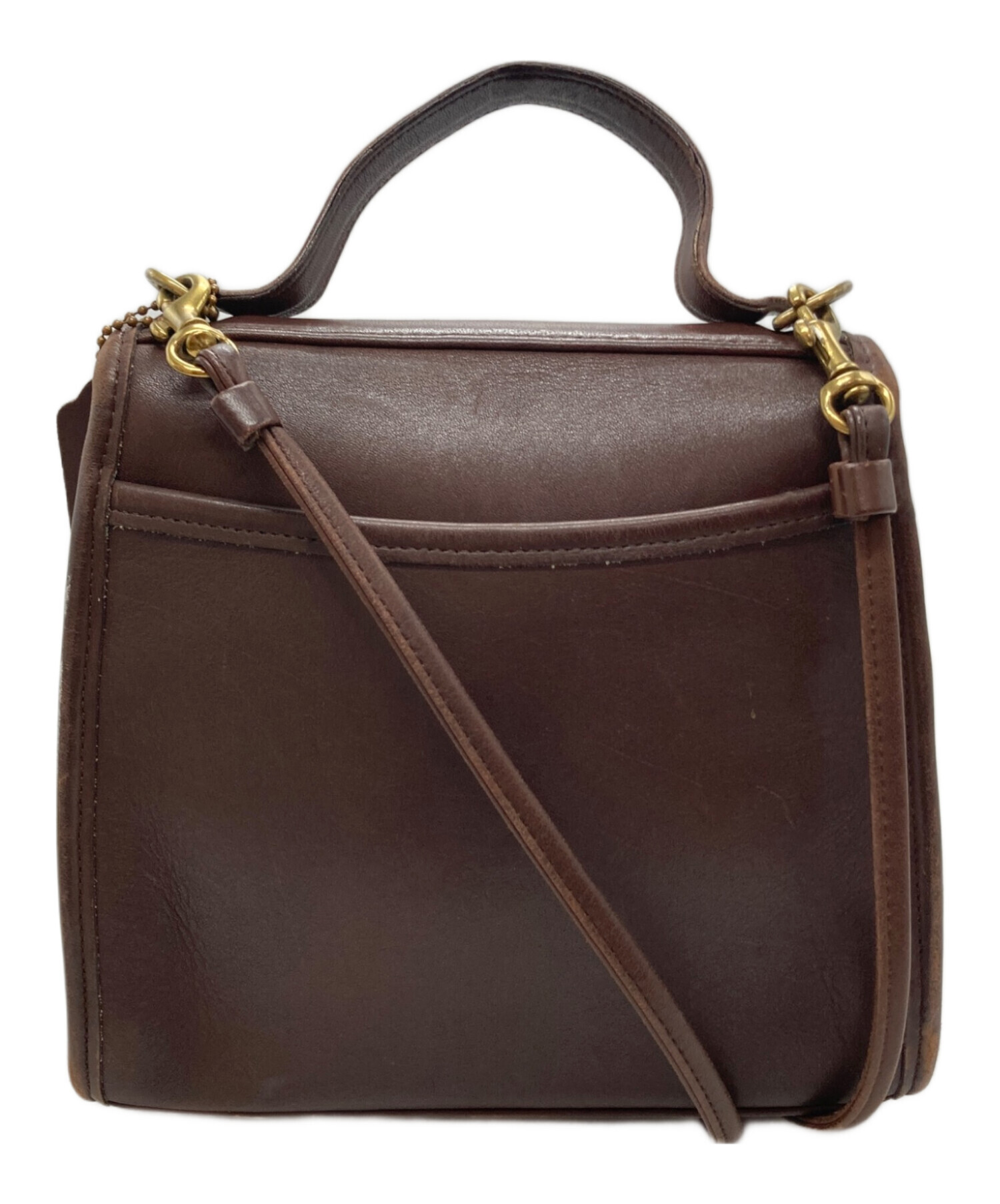 COACH ショルダーバッグ ダークブラウン F7D 9083 中古・古着通販】COACH (コーチ) ショルダーバッグ ブラウン サイズ