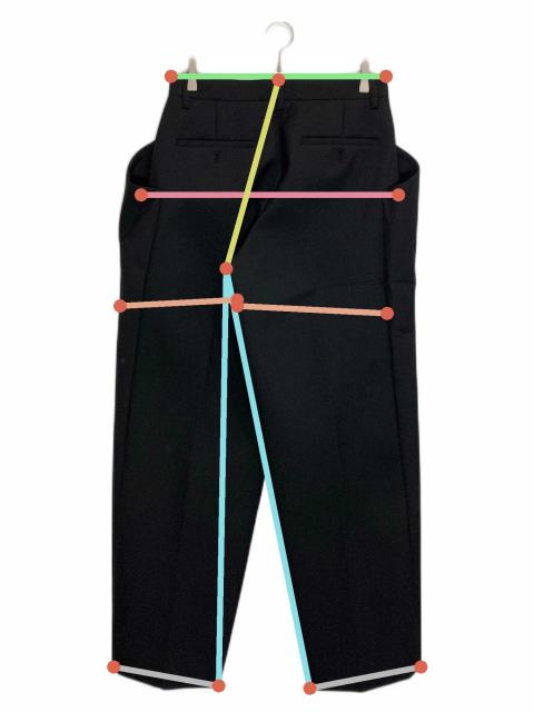中古・古着通販】sacai (サカイ) Suiting Bonding Pants ブラック