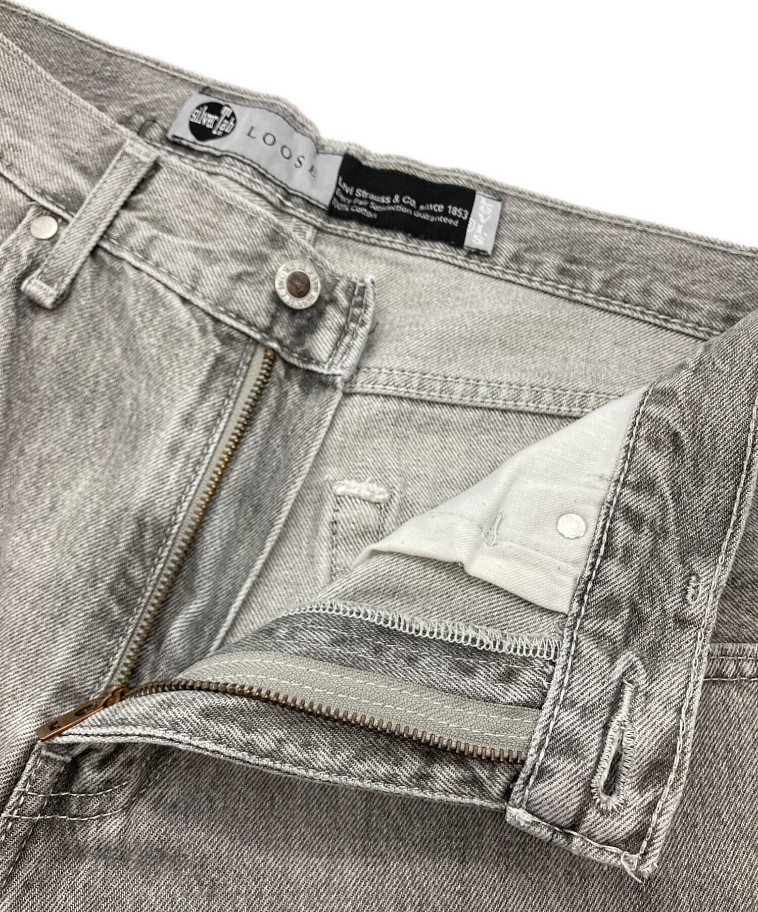 中古・古着通販】LEVI'S (リーバイス) SILVER TABデニムパンツ グレー