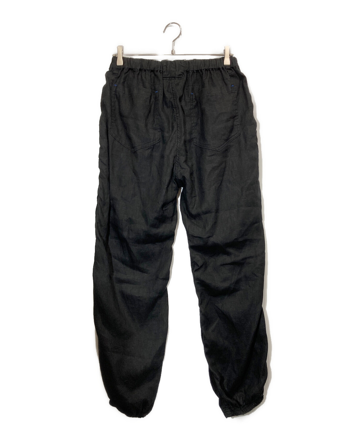 中古・古着通販】CAHLUMN (カウラム) LINEN GYM PANT ブラック サイズ