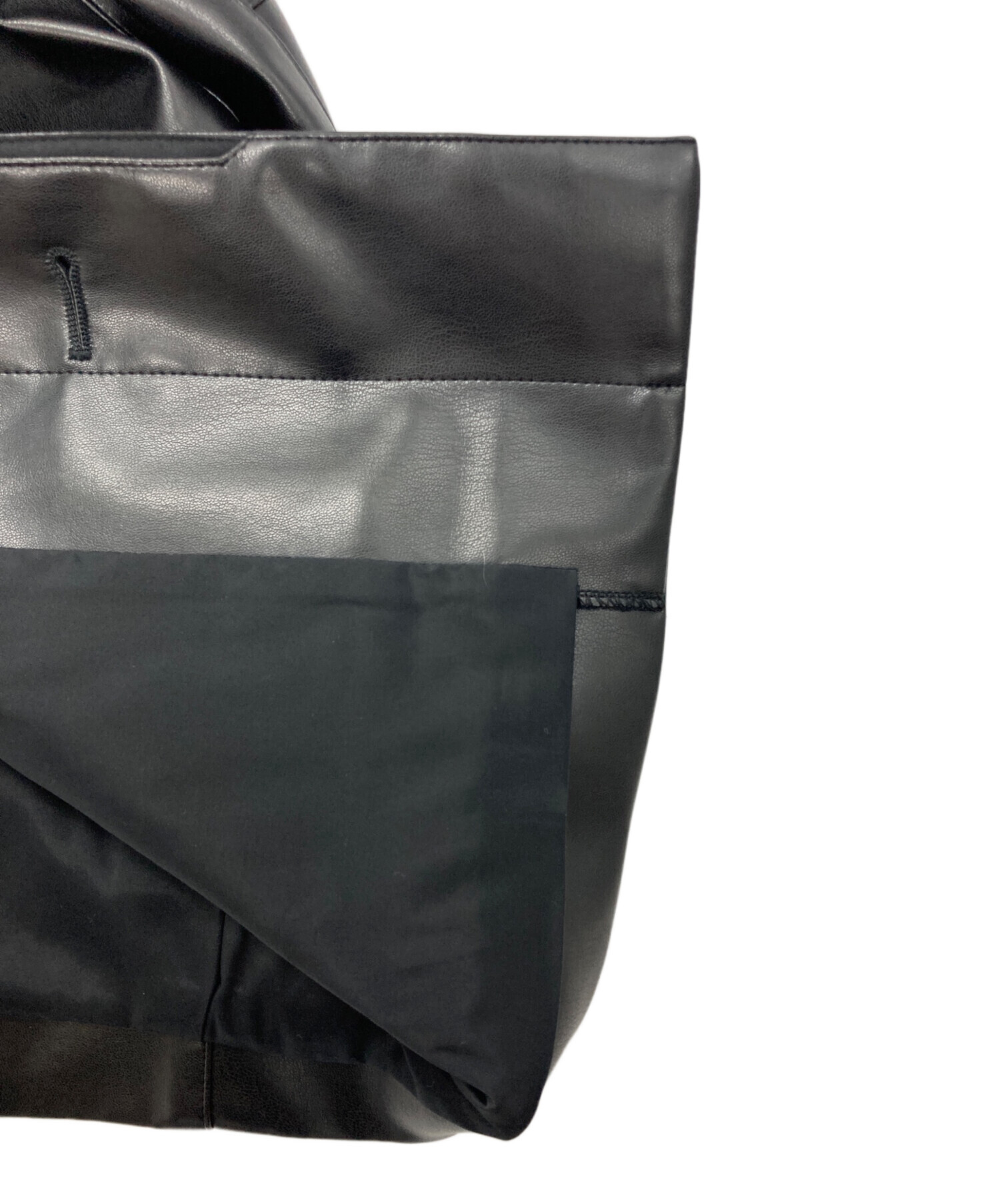 中古・古着通販】MIESROHE (ミースロエ) フェイクレザーカバーオール