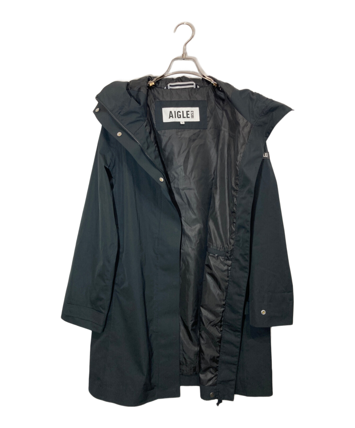 中古・古着通販】AIGLE (エーグル) ロングマウンテンパーカー ブラック
