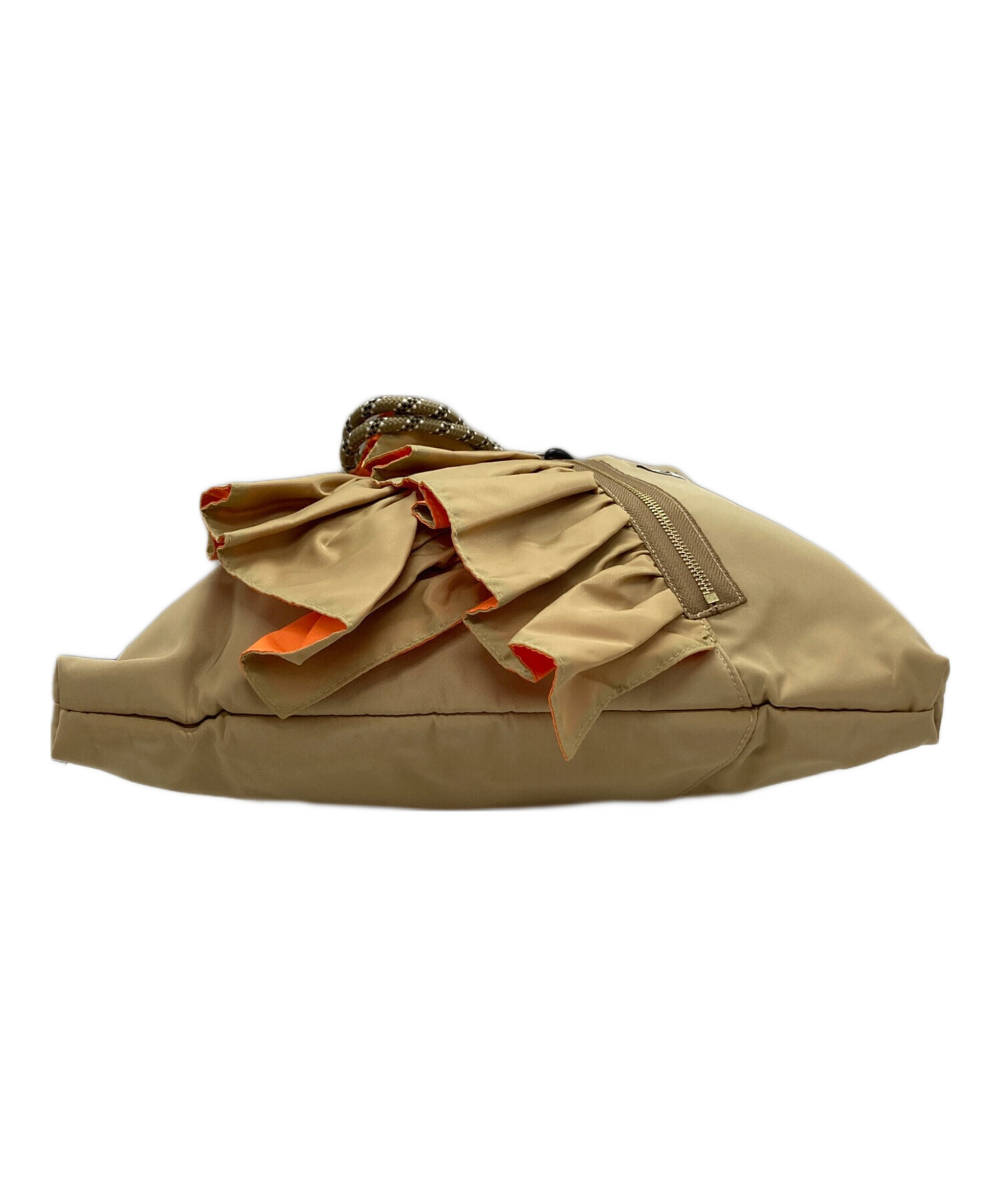 RISLEY×OUTDOOR フリルトライアングルバッグ ブラック オレンジ RISLEY