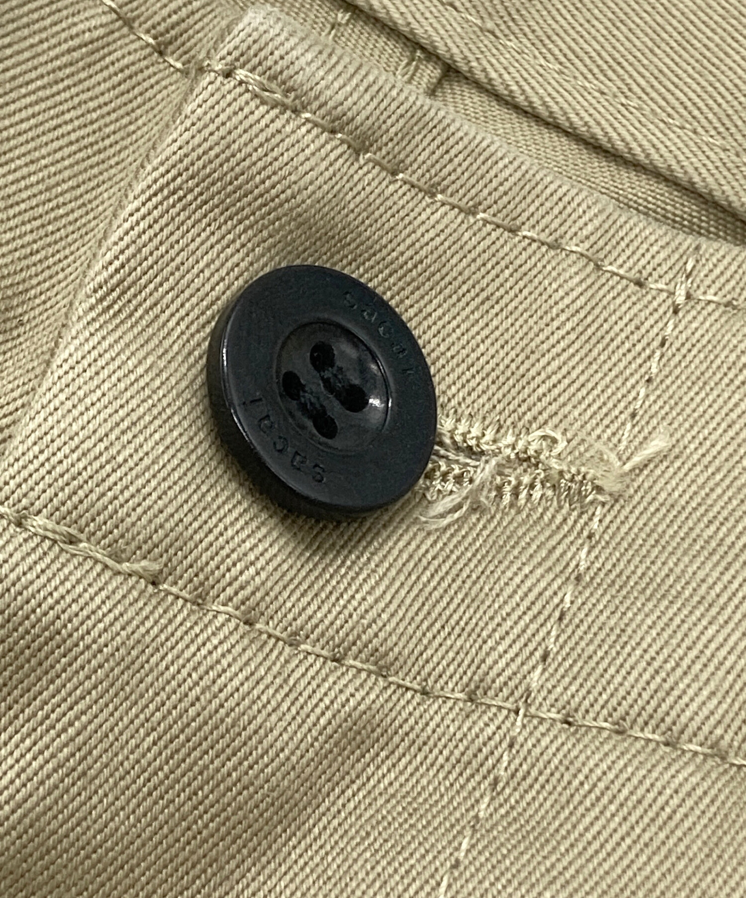 中古・古着通販】sacai (サカイ) Cotton Chino Pants ベージュ サイズ