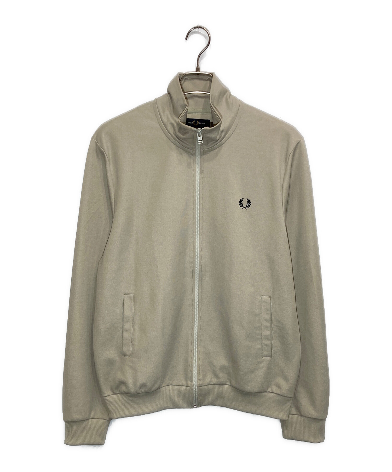 フレッドペリー FRED PERRY トラックジャケット ベージュ 中古・古着通販】FRED PERRY (フレッドペリー) トラックジャケット
