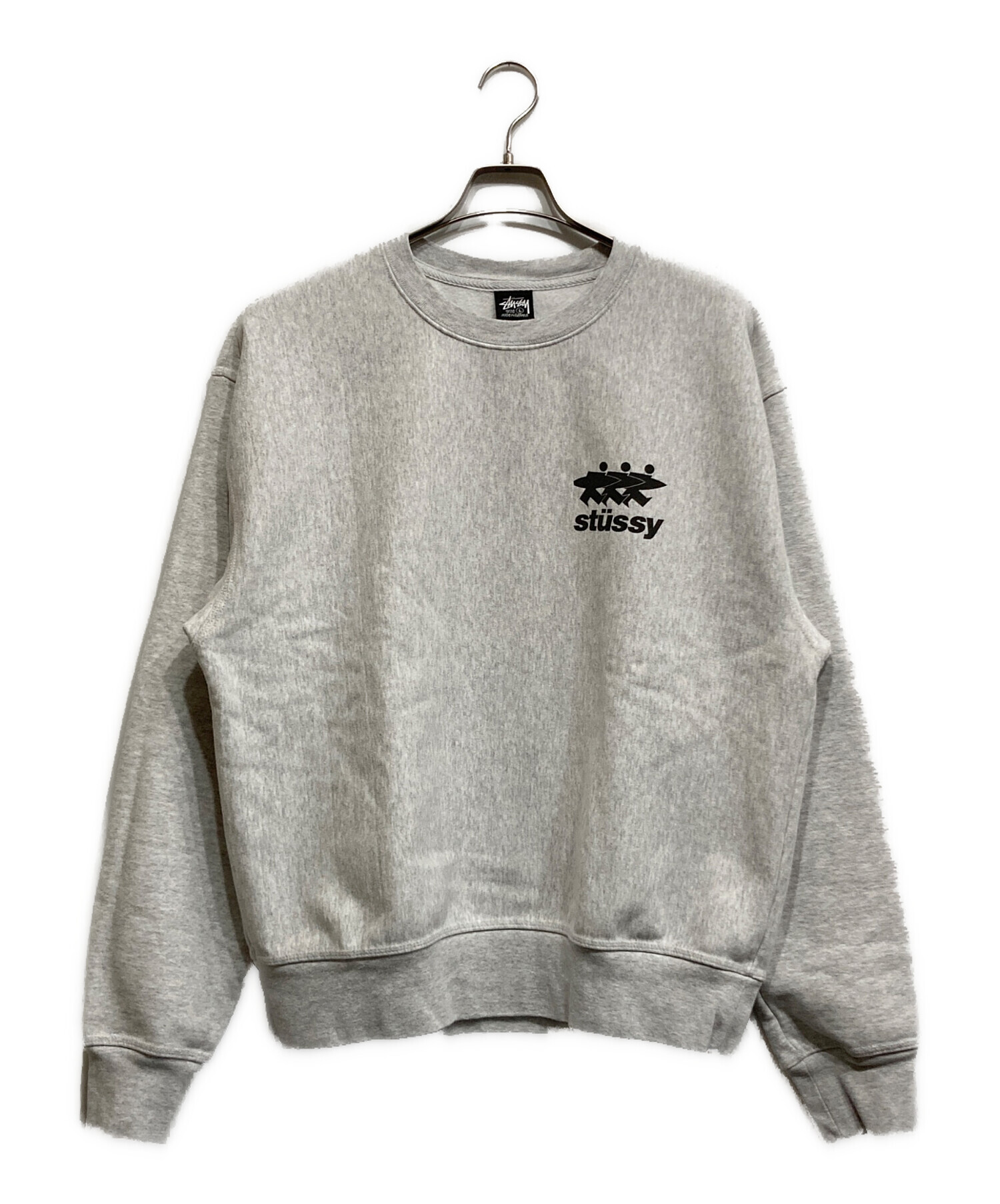 中古・古着通販】stussy (ステューシー) SURFWALK CREW グレー サイズ