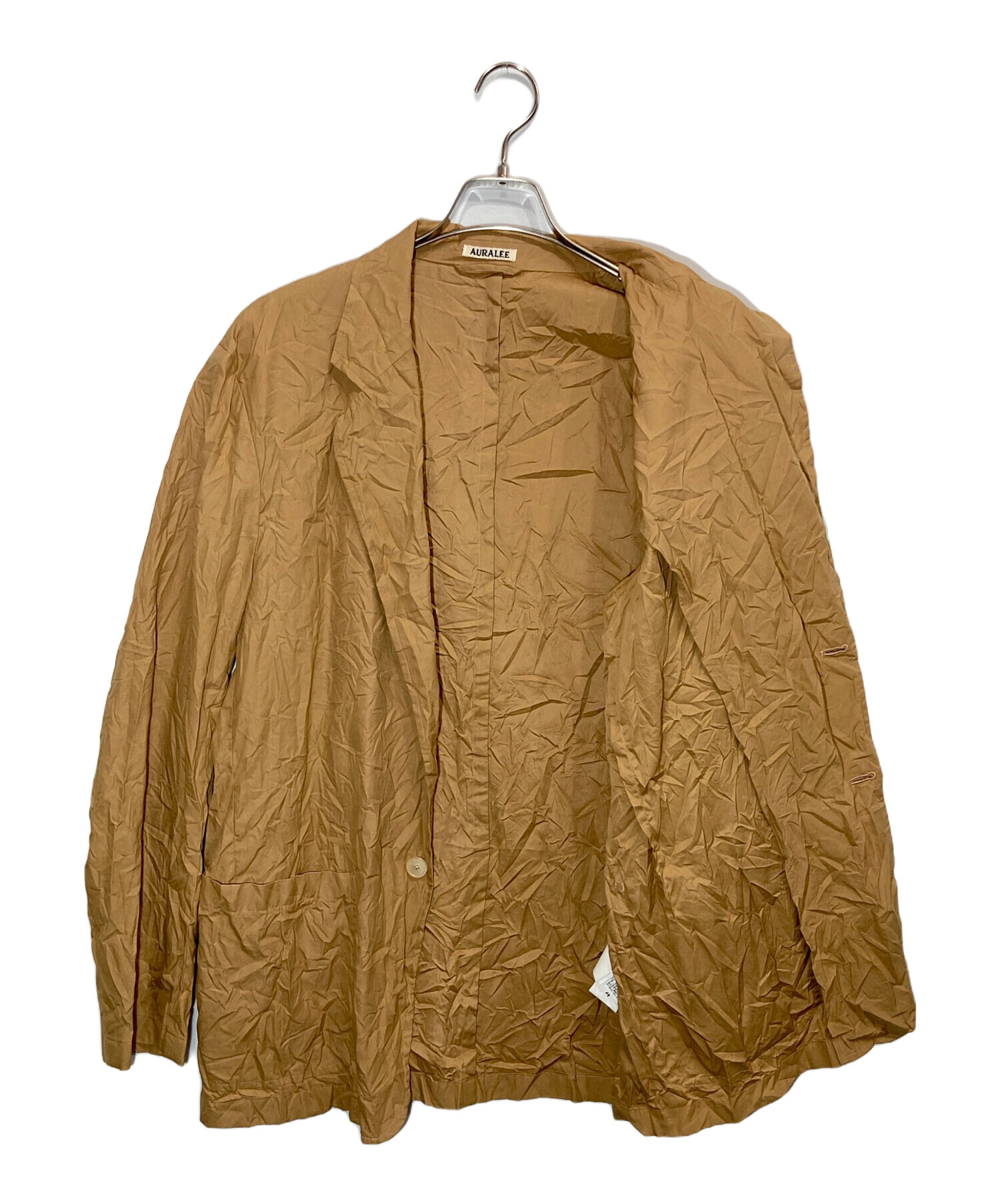 古着 AURALEE クリーム 4 中古・古着通販】AURALEE (オーラリー) WRINKLED WASHED FINX TWILL