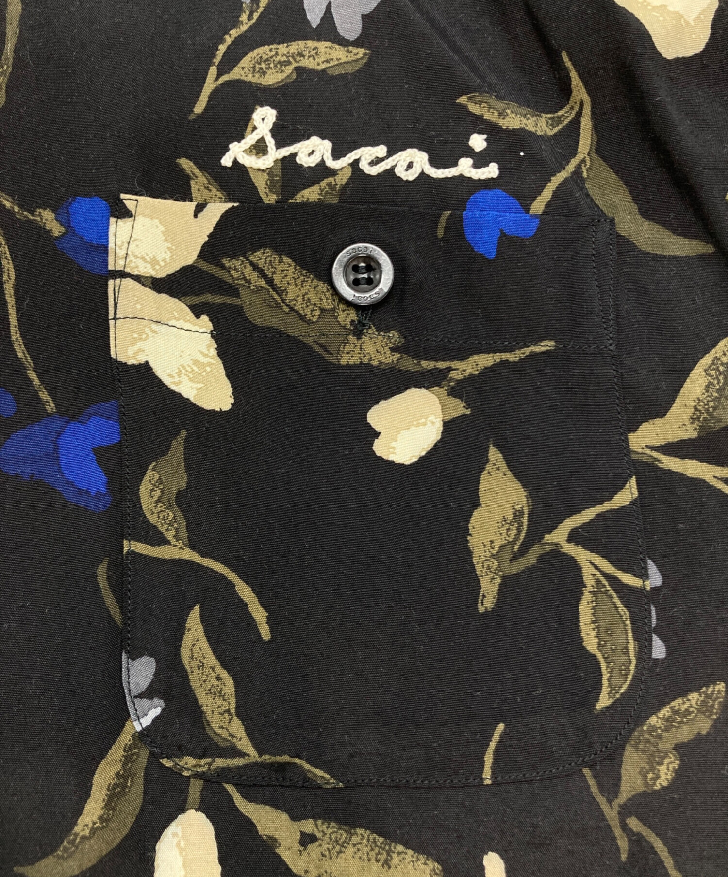 中古・古着通販】sacai (サカイ) Floral Print Shirt ブラック サイズ
