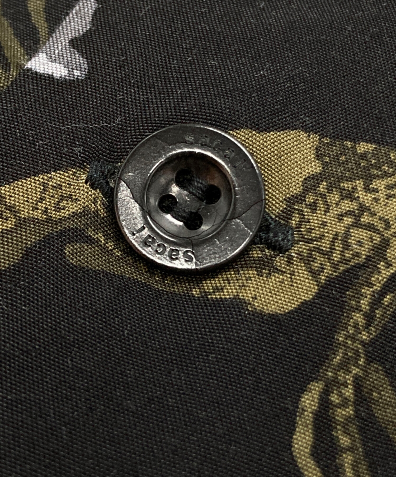 中古・古着通販】sacai (サカイ) Floral Print Shirt ブラック サイズ