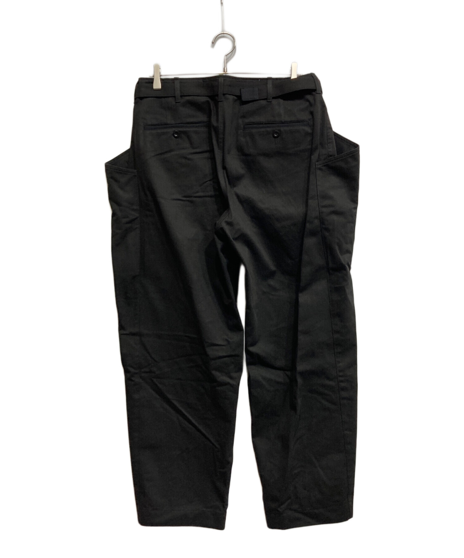 中古・古着通販】sacai (サカイ) Cotton Chino Pants ブラック サイズ 