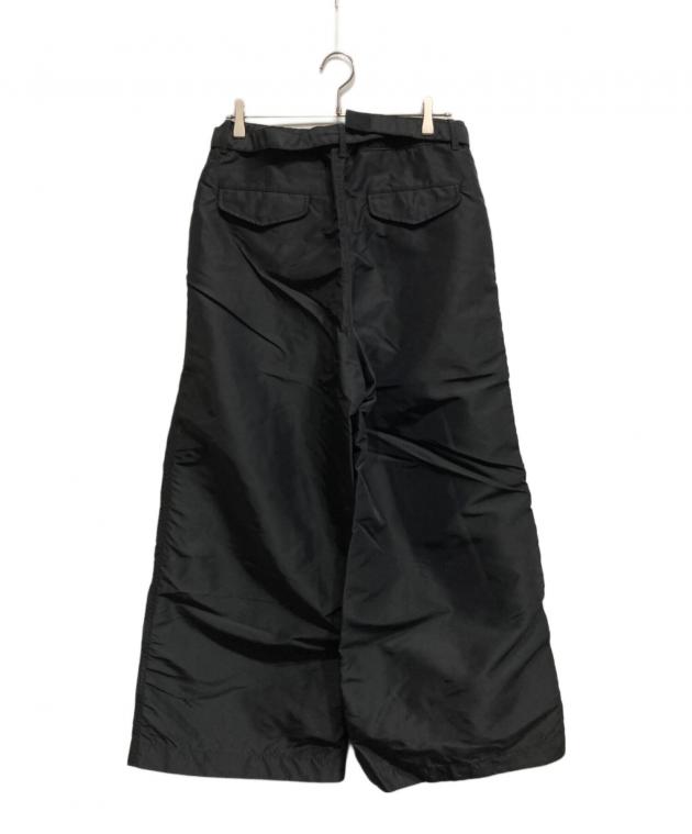 中古・古着通販】sacai (サカイ) Nylon Twill Pants ブラック サイズ