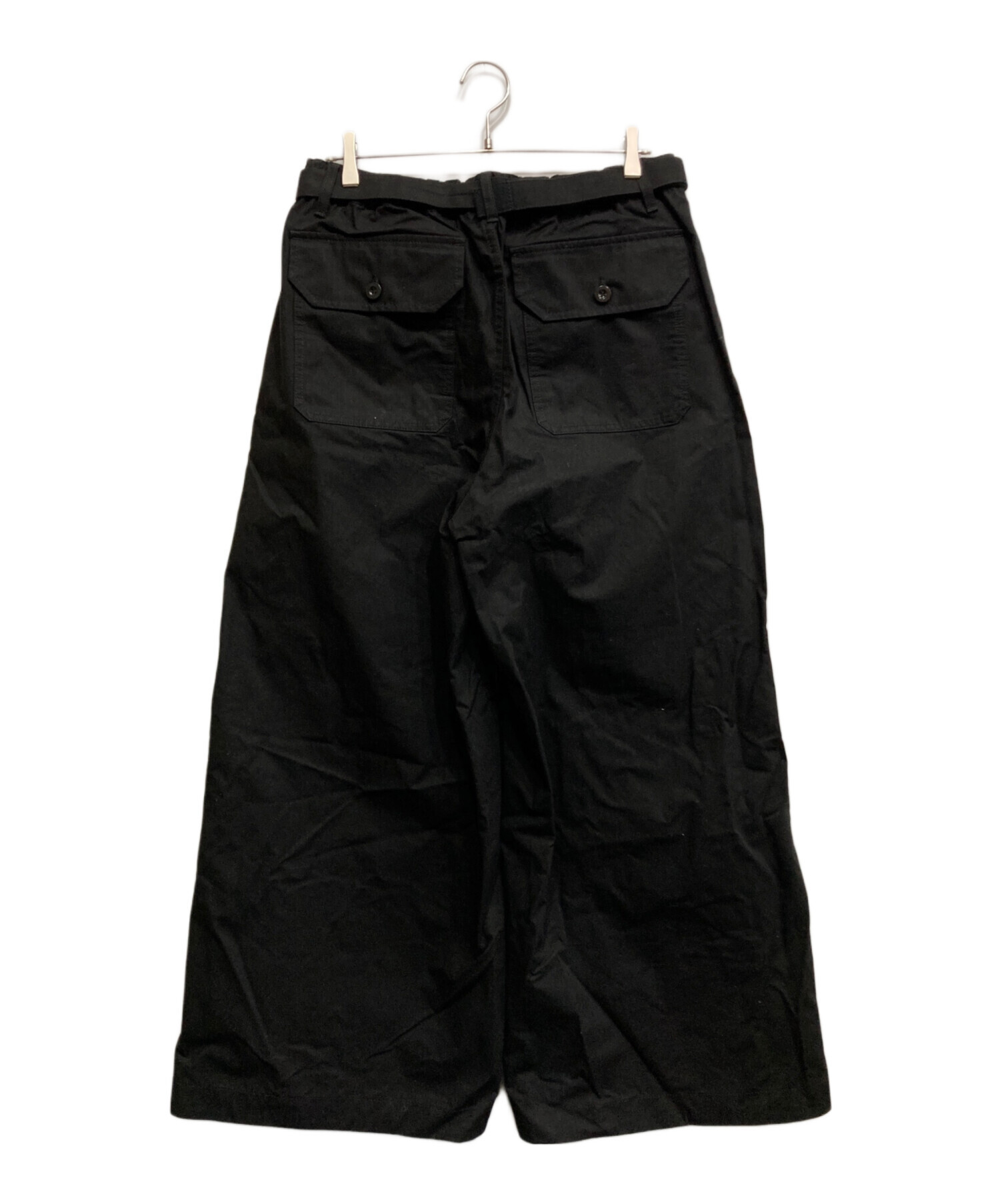 中古・古着通販】sacai (サカイ) RipStop trouser. ブラック サイズ:3