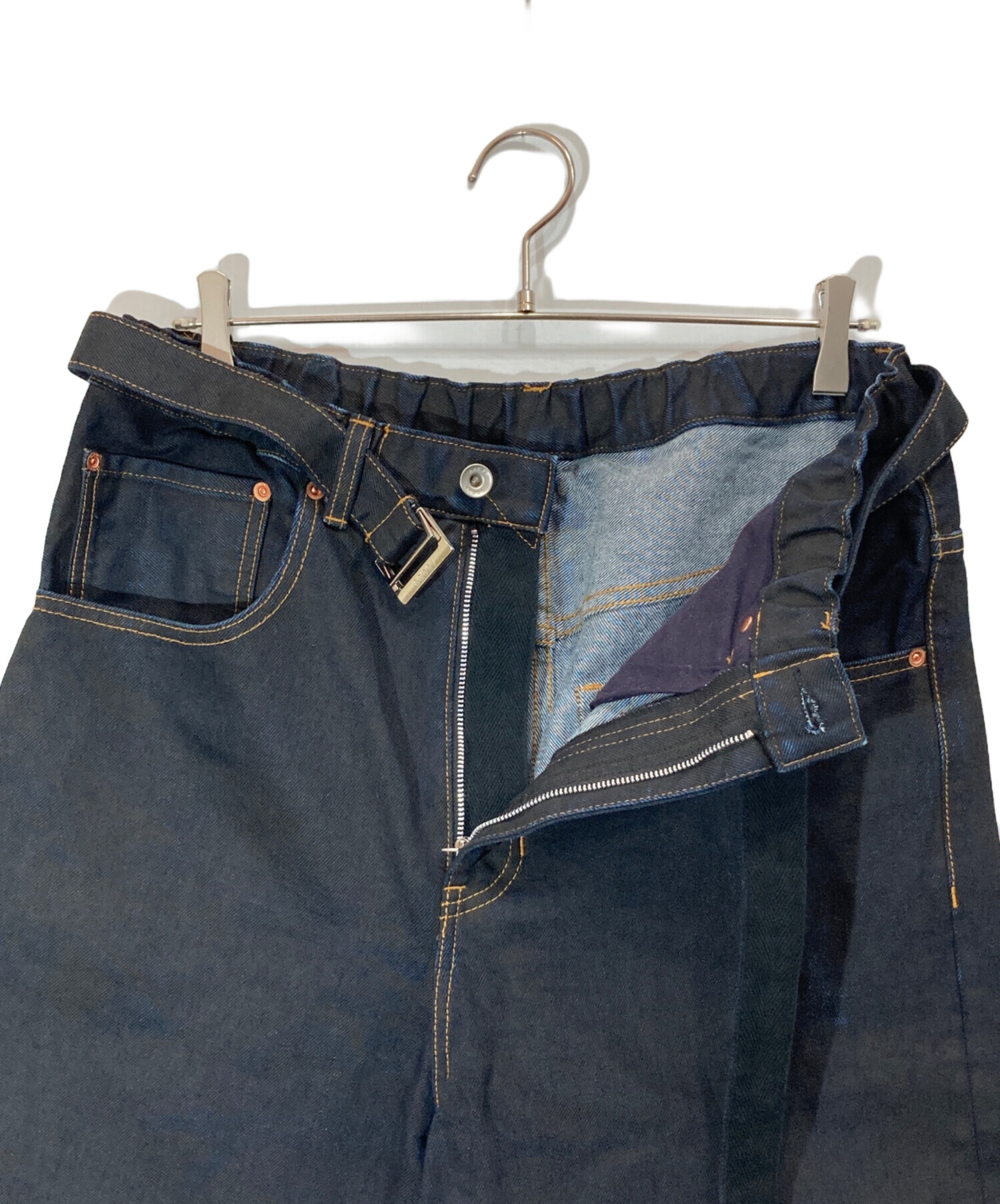 中古・古着通販】sacai (サカイ) BELTEED BAGGY FLAIR DENIM PANTS