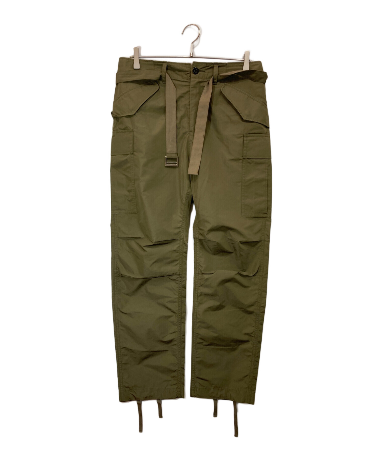 中古・古着通販】sacai (サカイ) Taffeta Pants グリーン サイズ:2