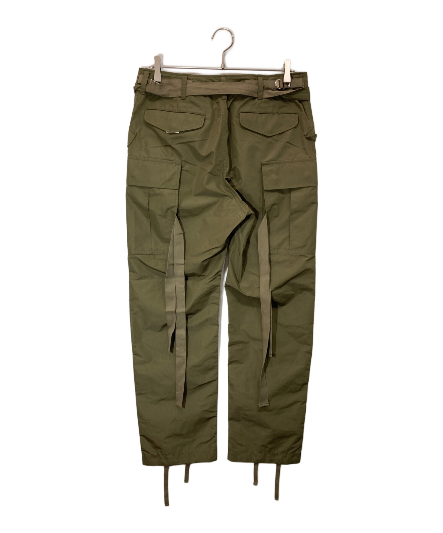 中古・古着通販】sacai (サカイ) Taffeta Pants グリーン サイズ:2