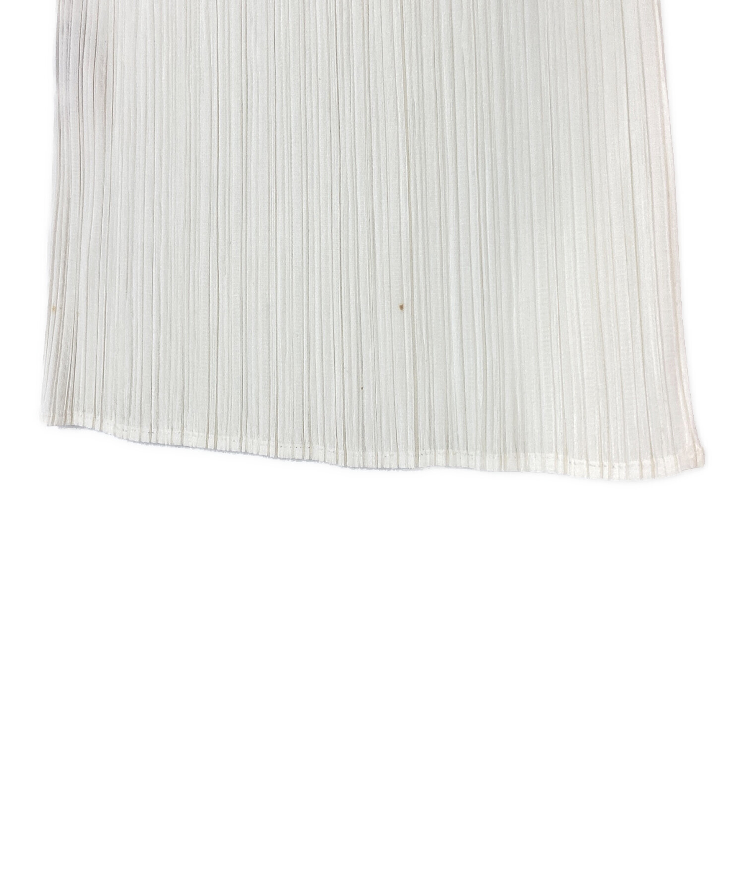 PLEATS PLEASE プリーツプリーズ ブラウス M 白 【古着】【中古】【送料無料】 中古・古着通販】PLEATS PLEASE (プリーツプリーズ) プリーツブラウス