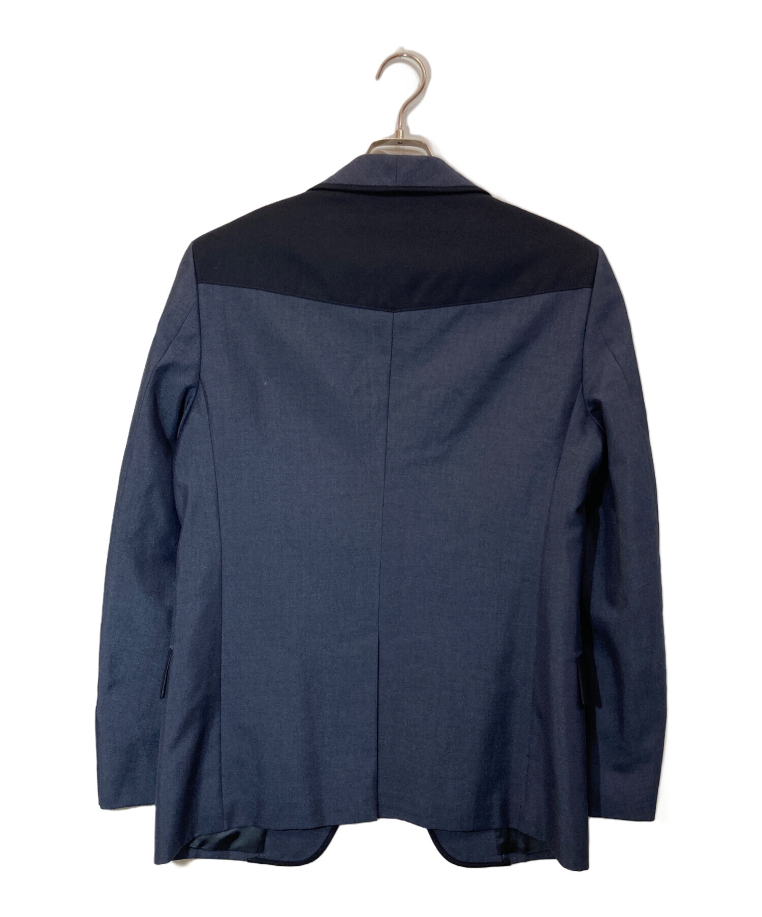 PRADA テーラードジャケット ダークネイビー 54R 中古・古着通販】PRADA (プラダ) テーラードジャケット ネイビー