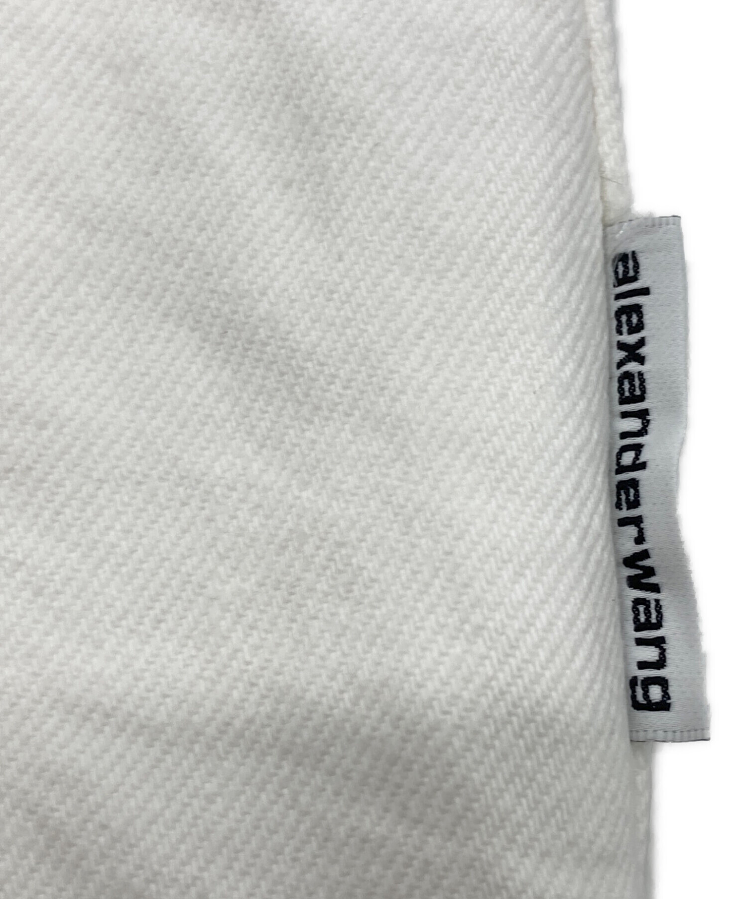 春服♪Alexander wang ホワイトオーバーサイズ デニムロゴジャケット 中古・古着通販】ALEXANDER WANG (アレキサンダー・ワン) デニム