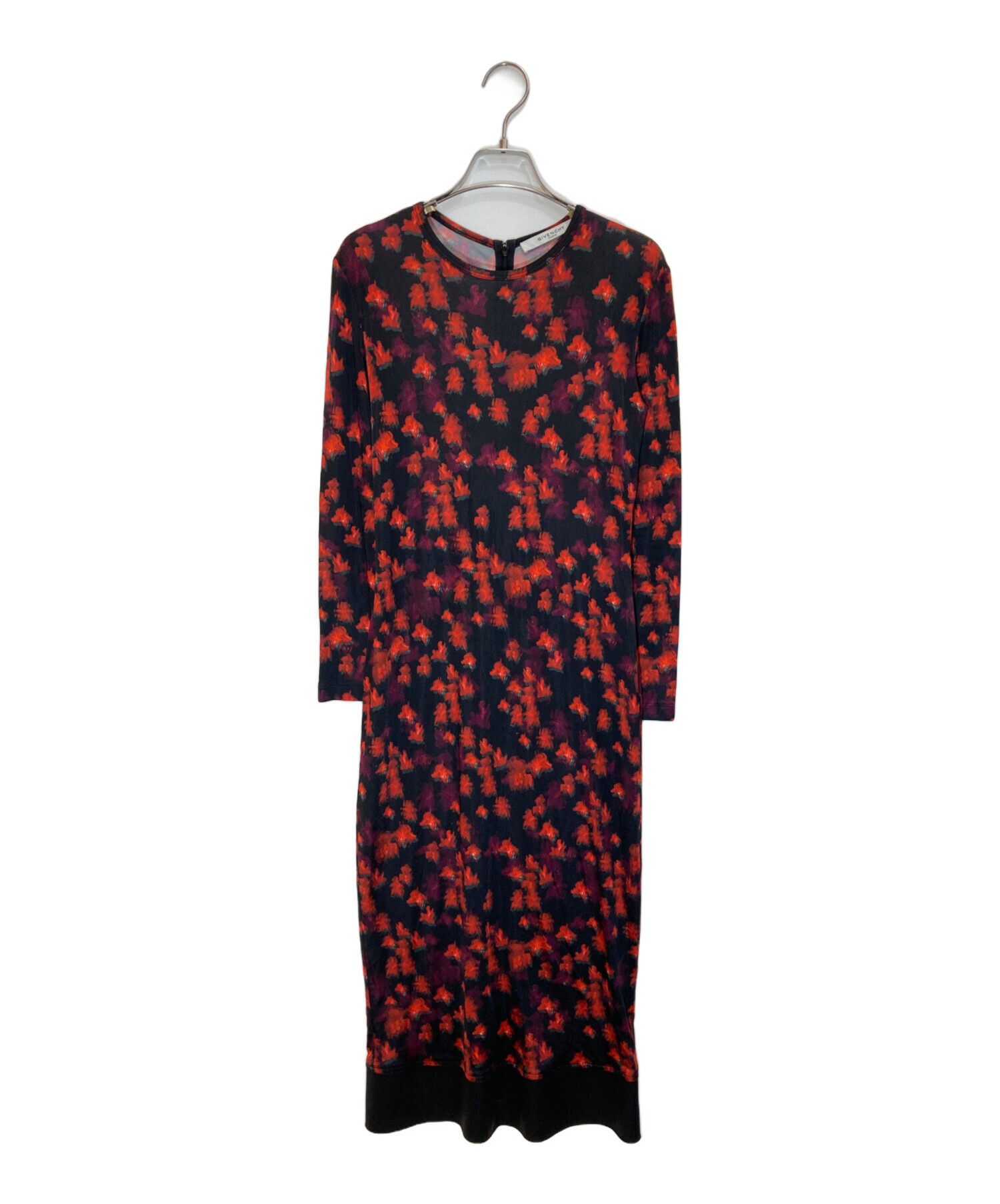 GIVENCHYワンピース 中古・古着通販】GIVENCHY (ジバンシィ) 花柄ワンピース レッド