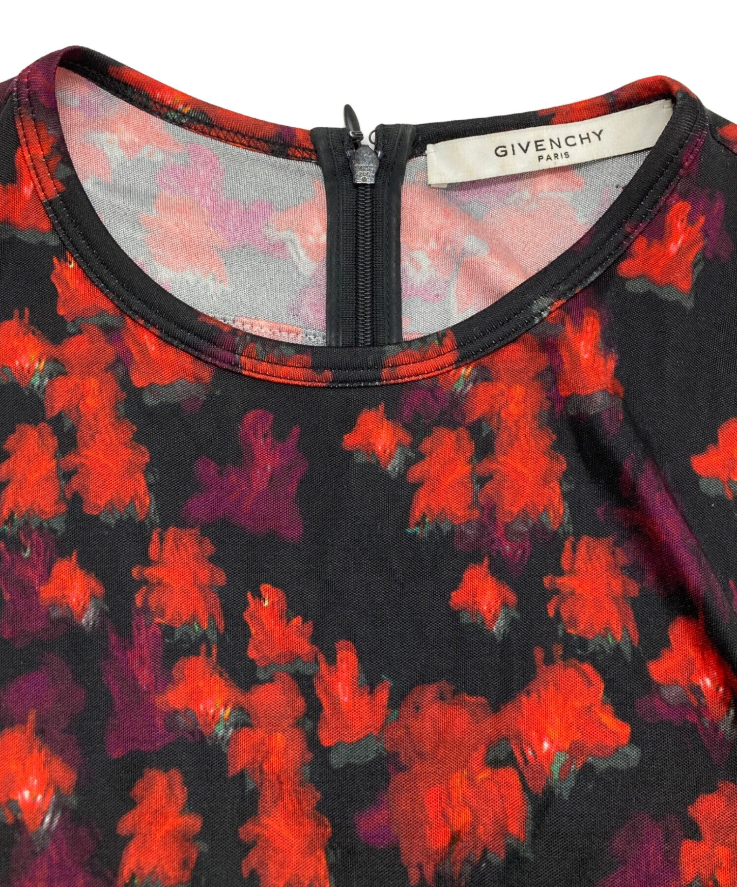 中古・古着通販】GIVENCHY (ジバンシィ) 花柄ワンピース レッド