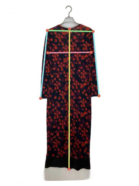 中古・古着通販】GIVENCHY (ジバンシィ) 花柄ワンピース レッド