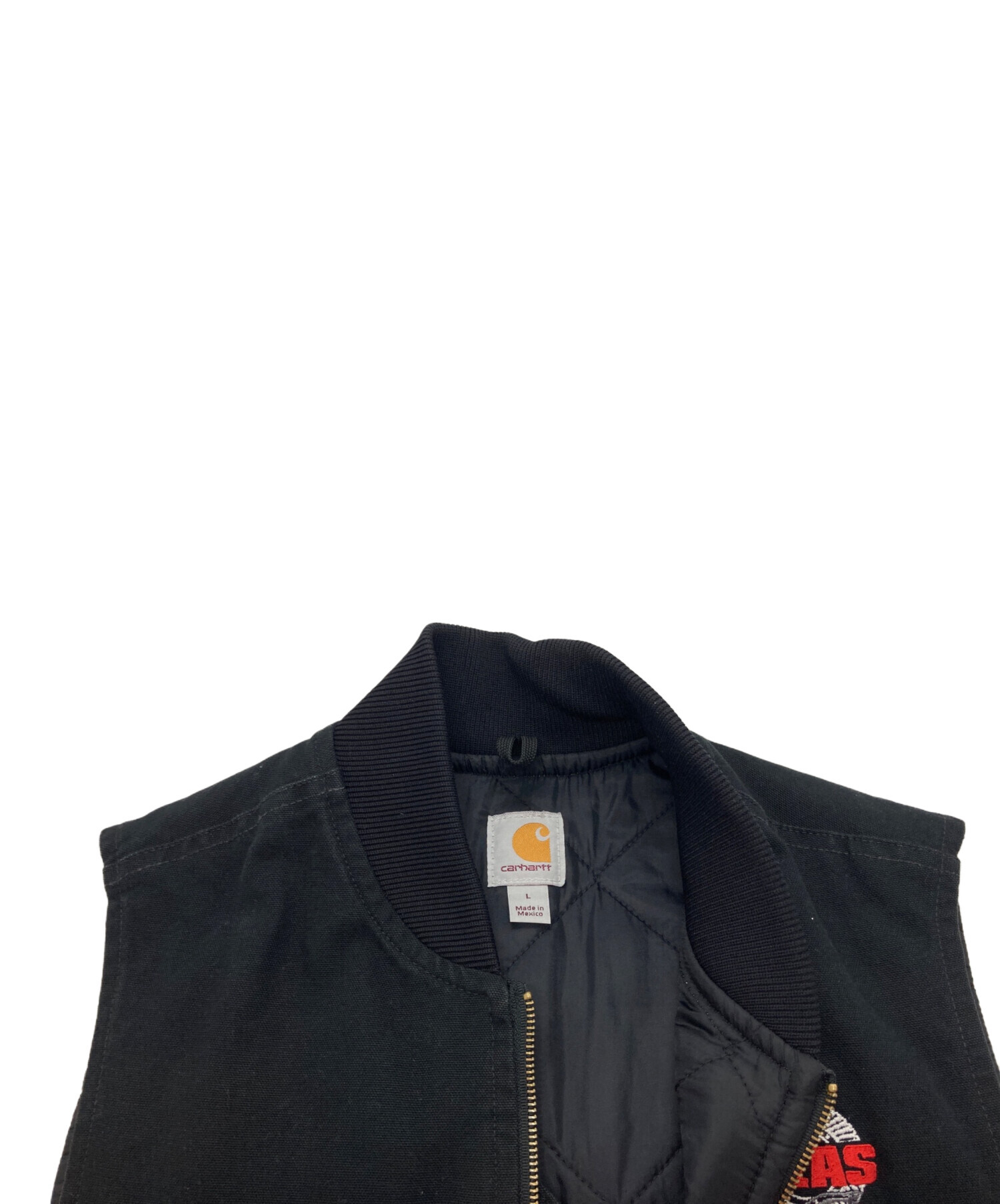 【USA製】Carhartt カーハート裏キルティングベストブラックL古着 中古・古着通販】CarHartt (カーハート) ダックキルティングベスト