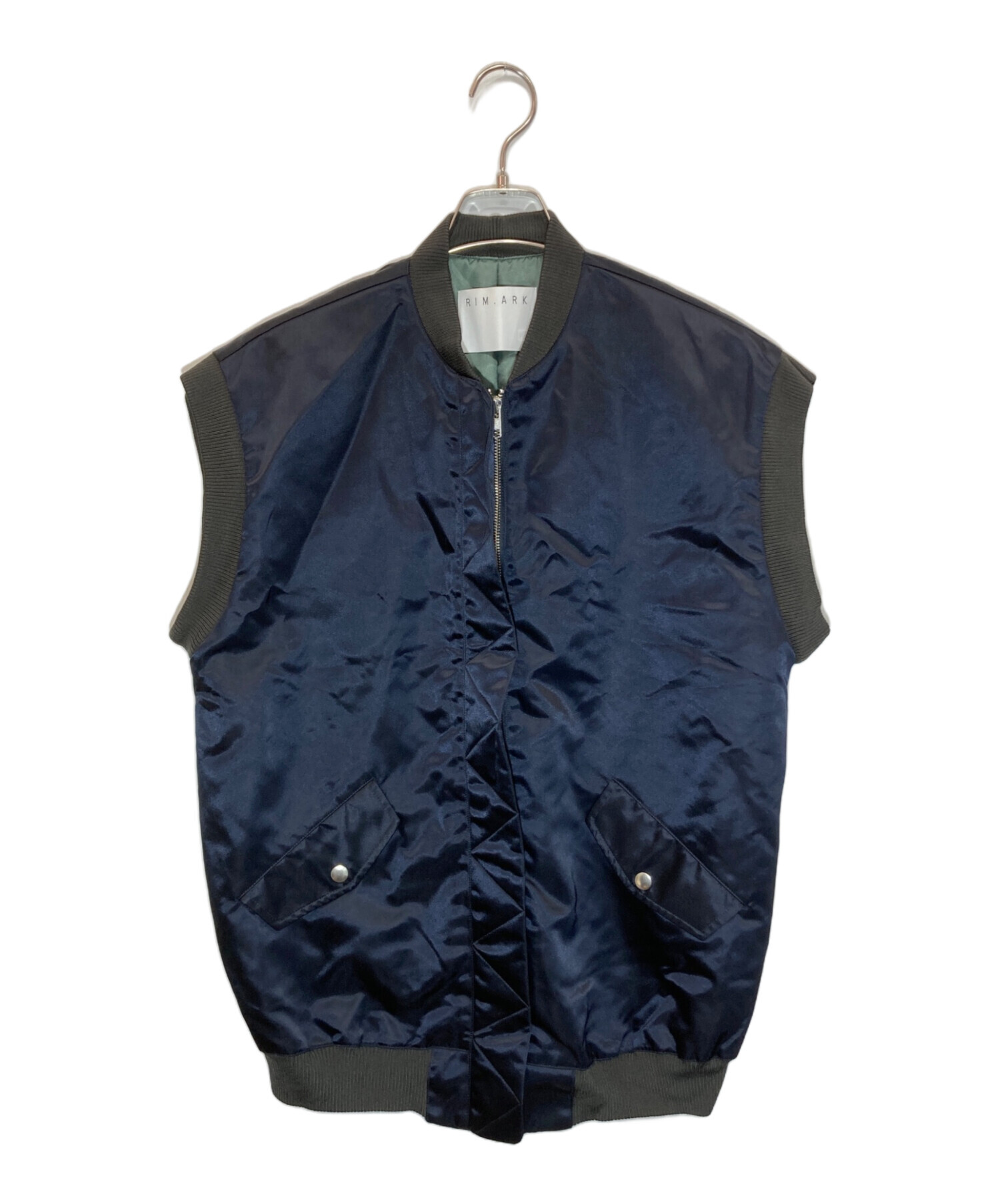 中古・古着通販】RIM.ARK (リムアーク) MA-1 vest ネイビー サイズ 