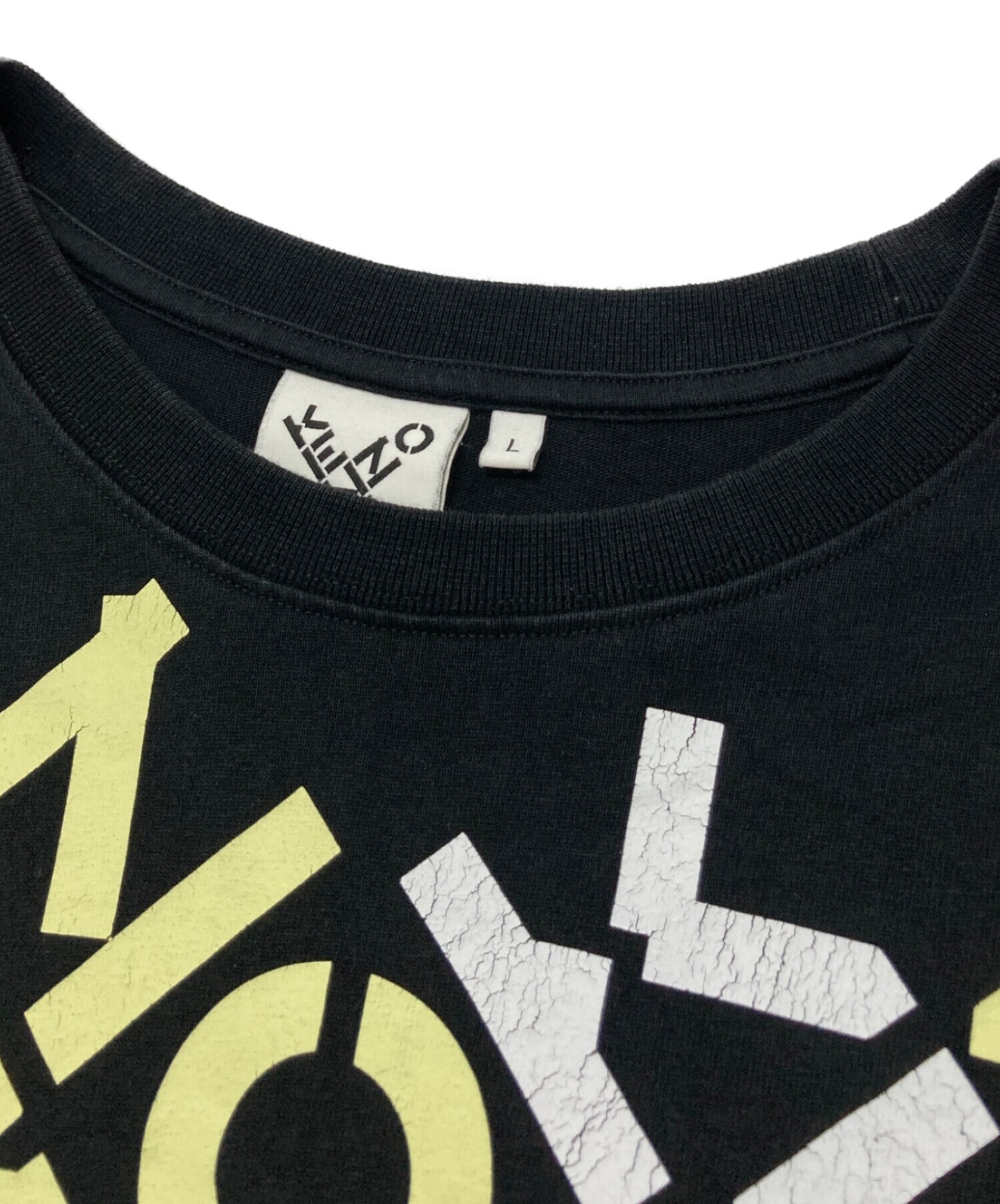 中古・古着通販】KENZO (ケンゾー) Monogram Print T-Shirt ブラック
