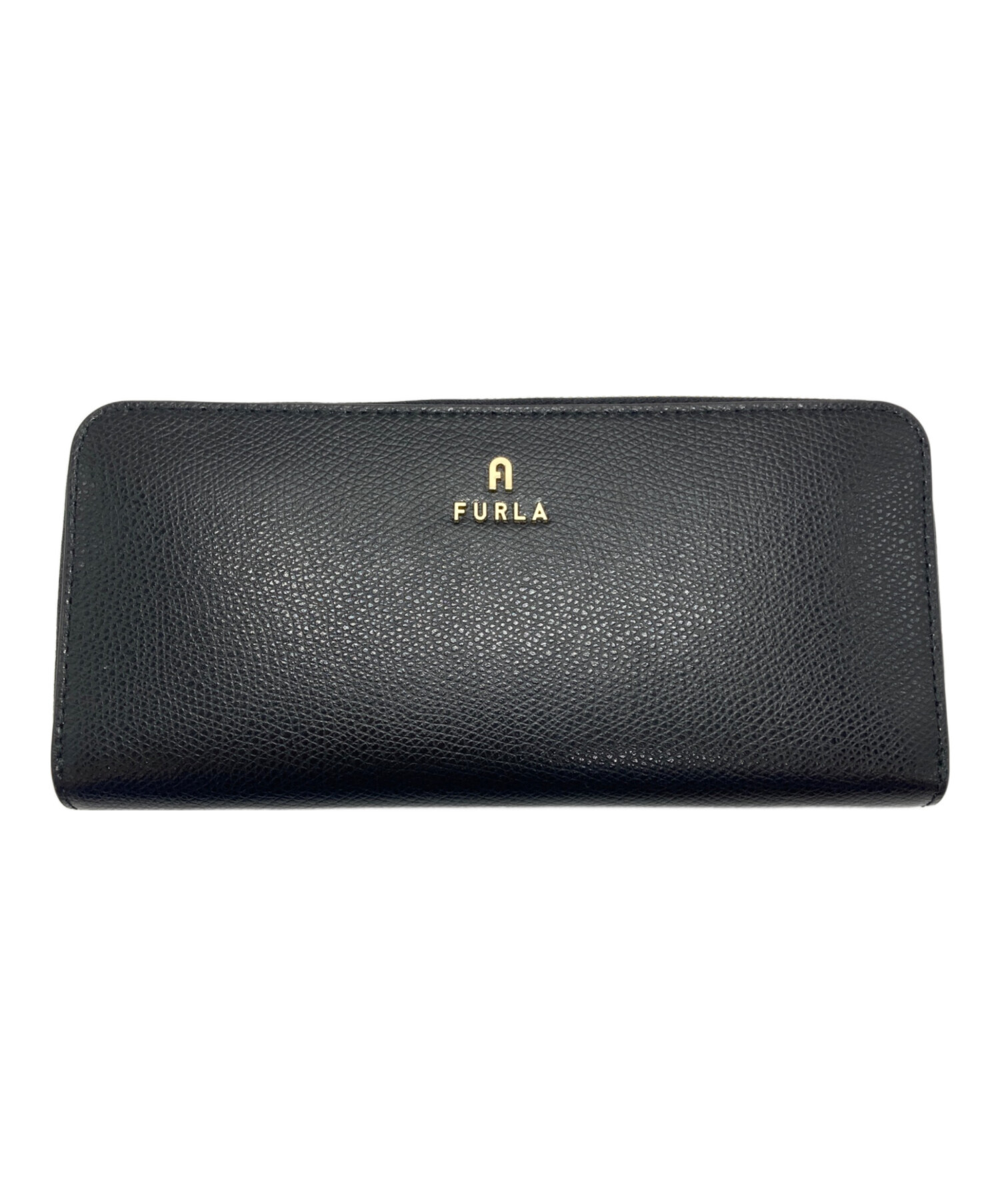 中古・古着通販】FURLA (フルラ) CAMELIA ジップアラウンドXL ブラック 