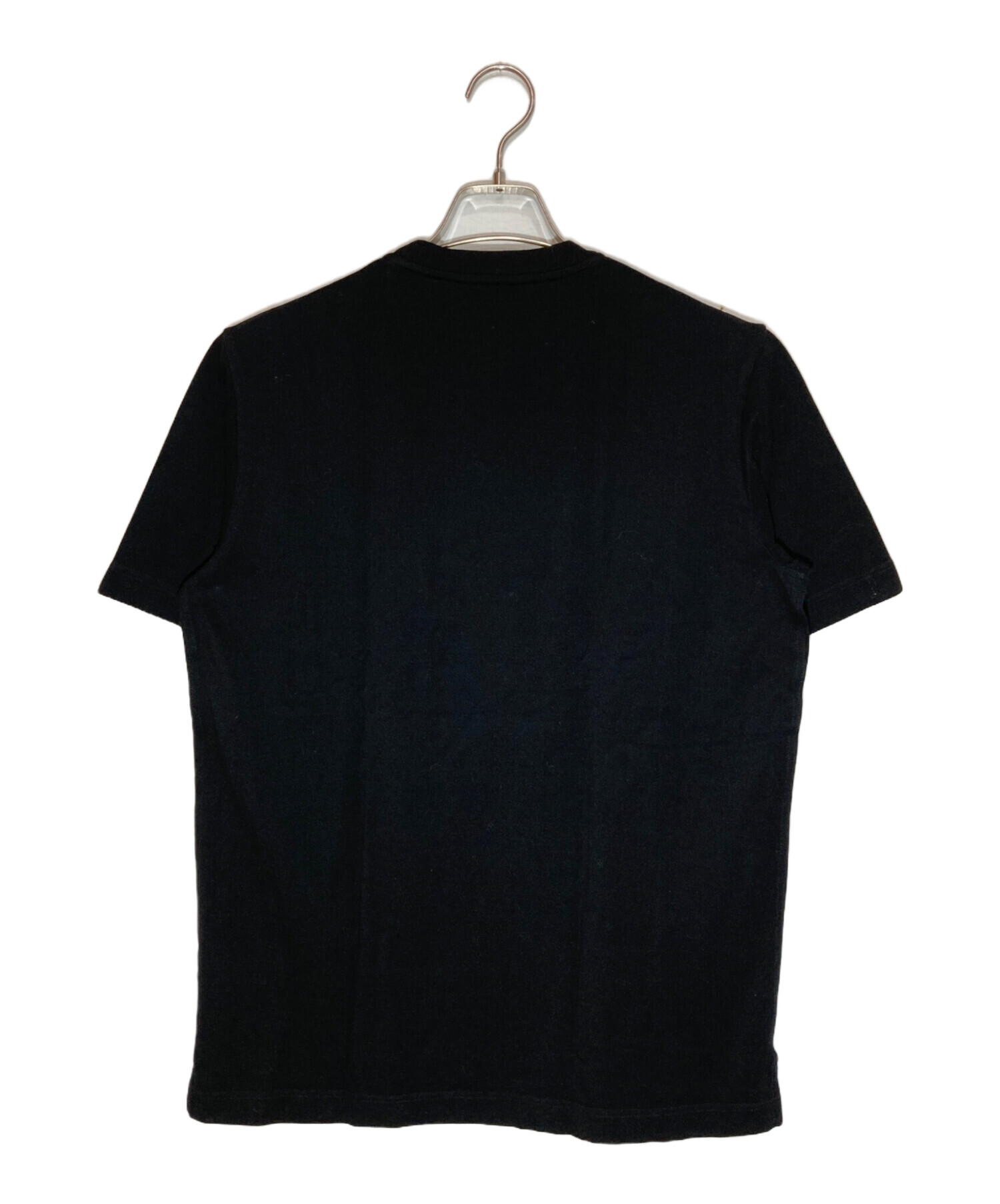 中古・古着通販】HERMES (エルメス) 鹿の子ポケットTシャツ ブラック 