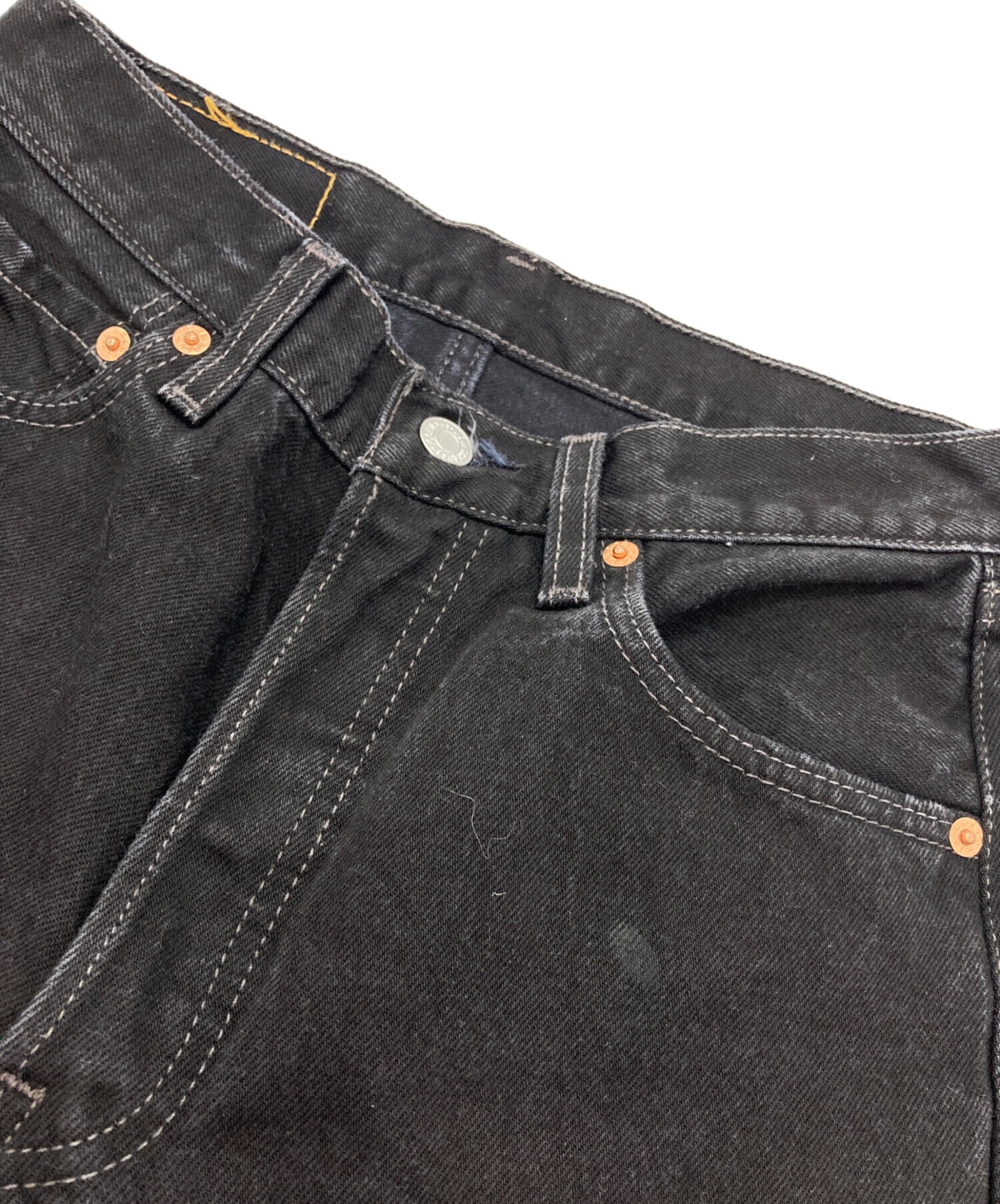 Levi’s 501 W34 L30 後染めブラック ヴィンテージ 中古・古着通販】LEVI'S (リーバイス) 501後染めブラックデニム