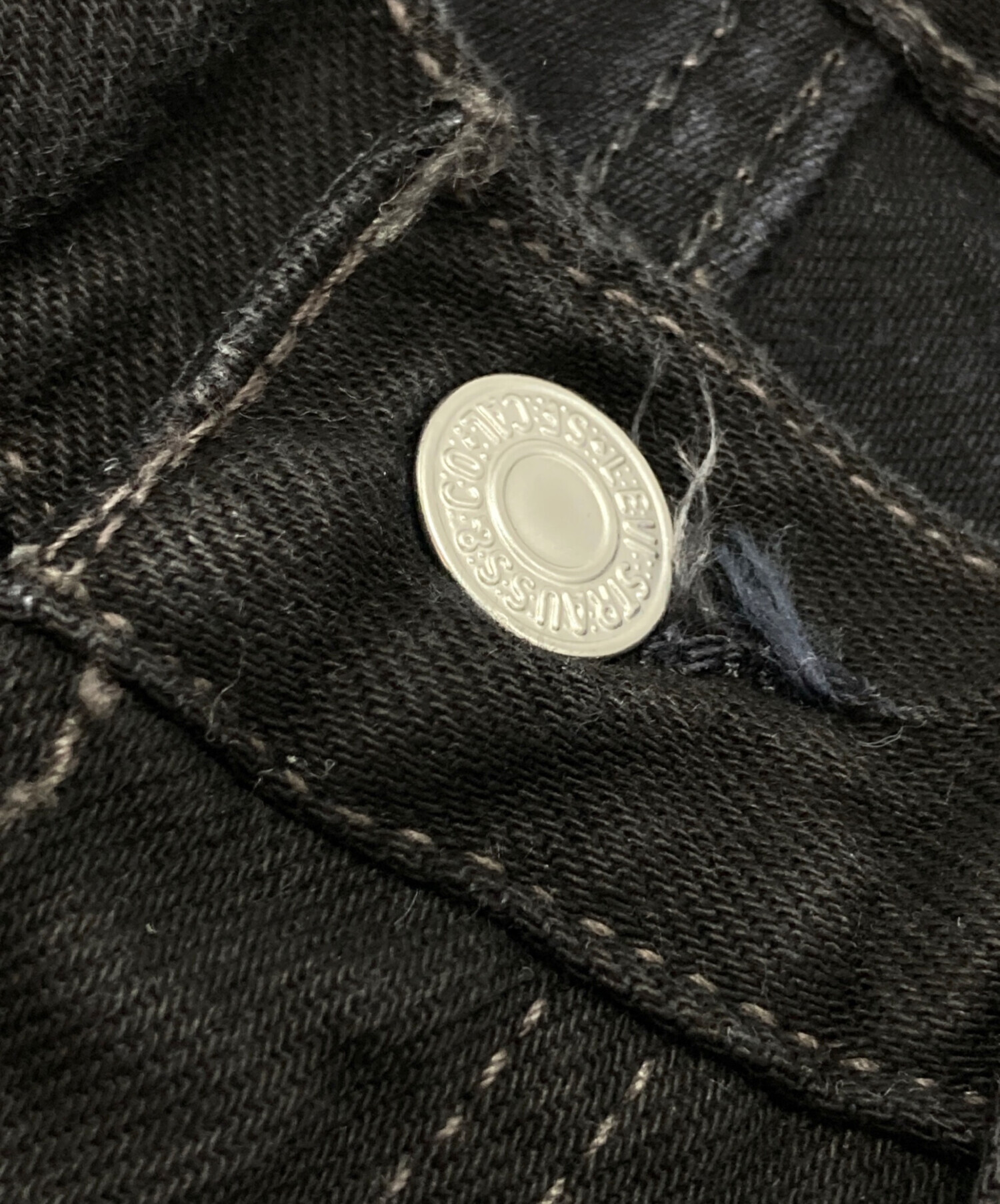 中古・古着通販】LEVI'S (リーバイス) 501後染めブラックデニム