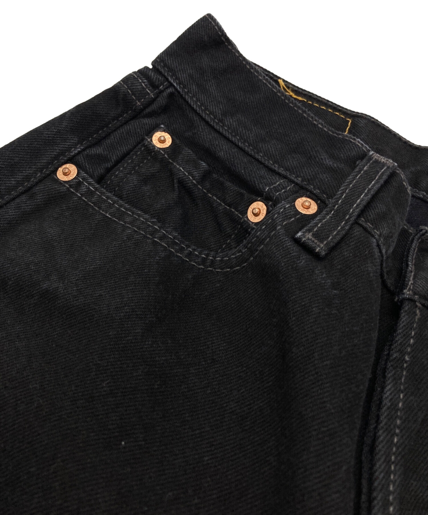 中古・古着通販】LEVI'S (リーバイス) 501後染めブラックデニム