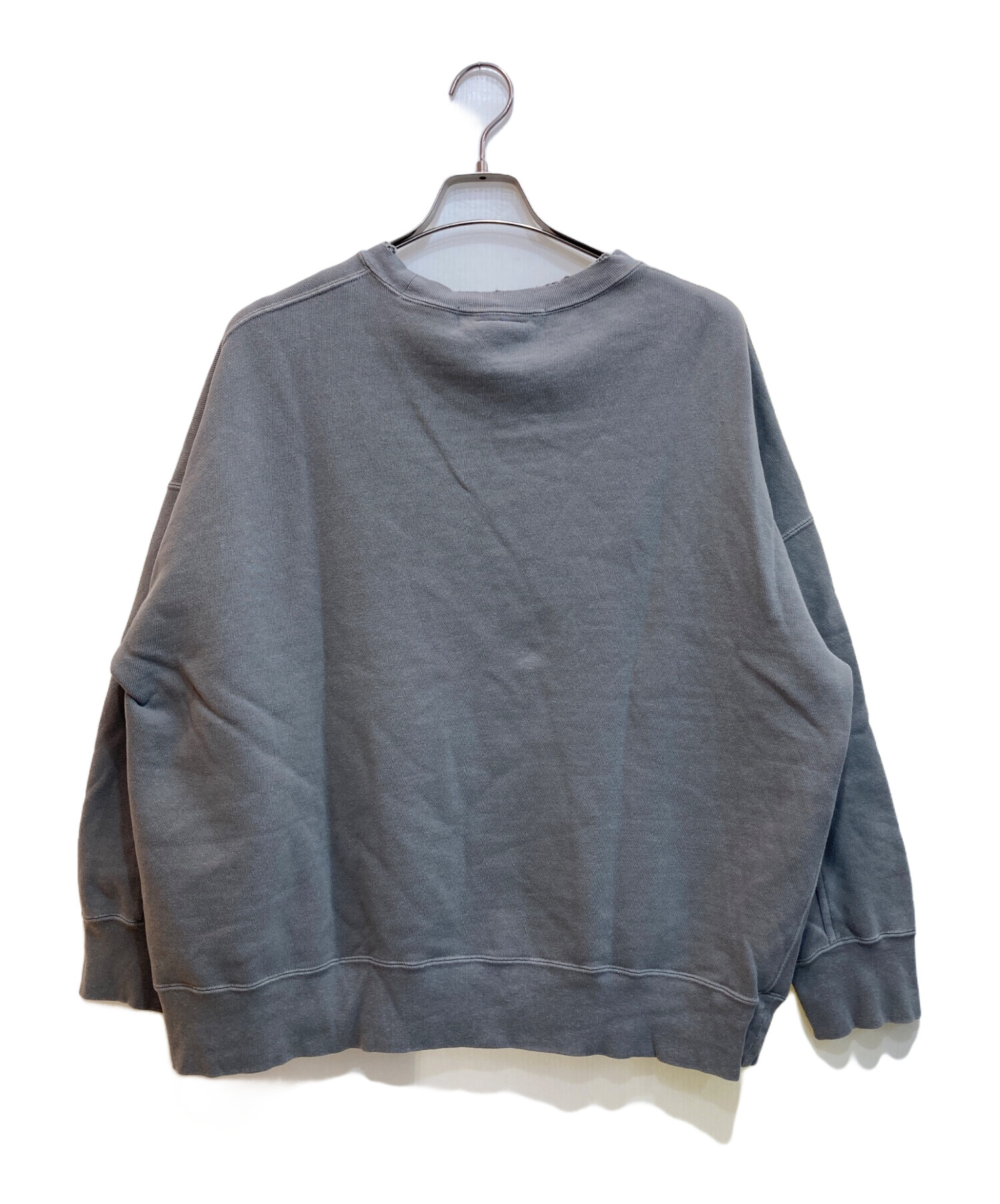良品 REMI RELIEF レミレリーフ カレッジプリント USED加工 スウェットトレーナー Mサイズ グレー レディース 古着 中古 USED 中古・古着通販】REMI RELIEF (レミレリーフ) クルーネックスウェット