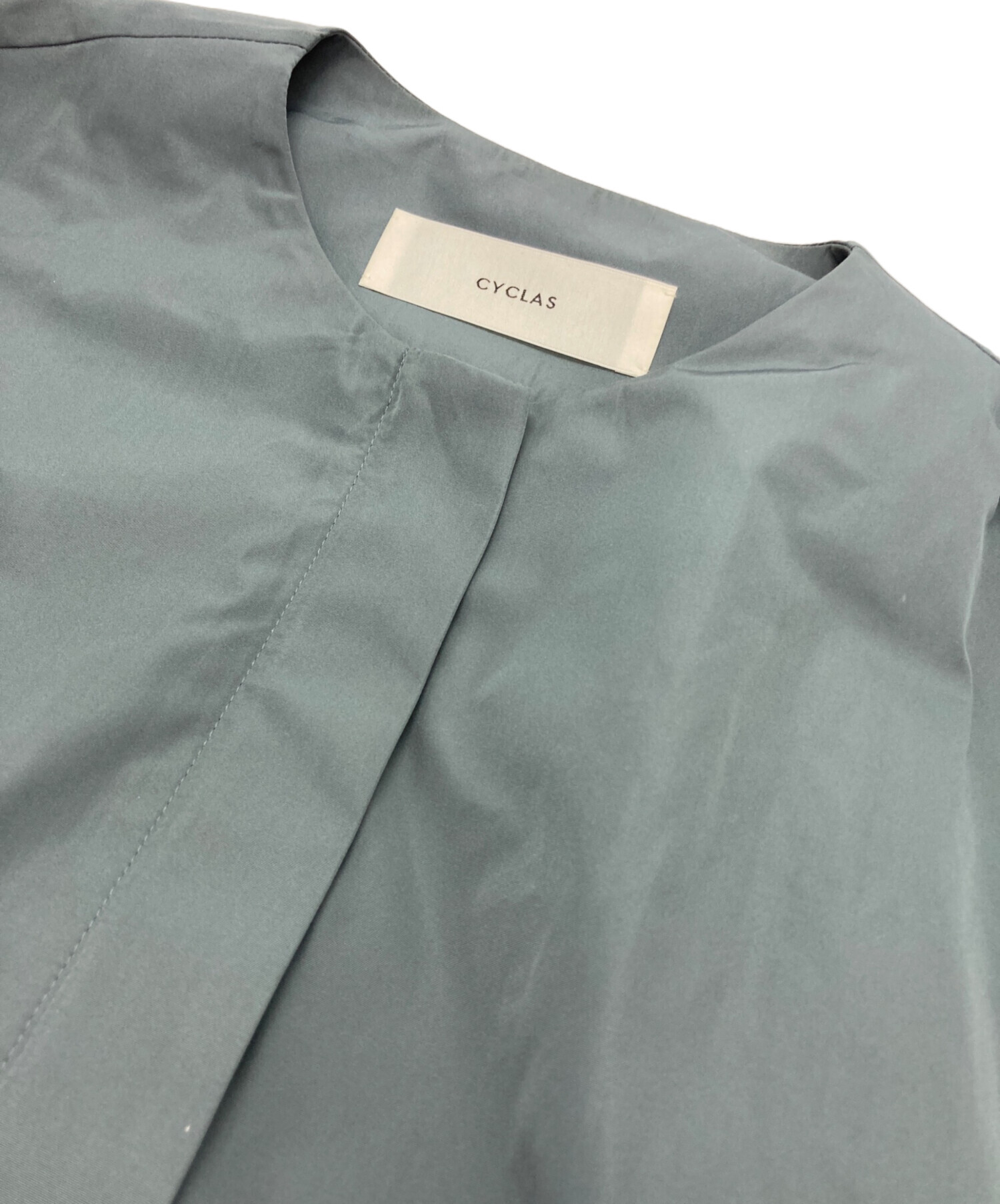 中古・古着通販】CYCLAS (シクラス) ノーカラーギャザーブルゾン