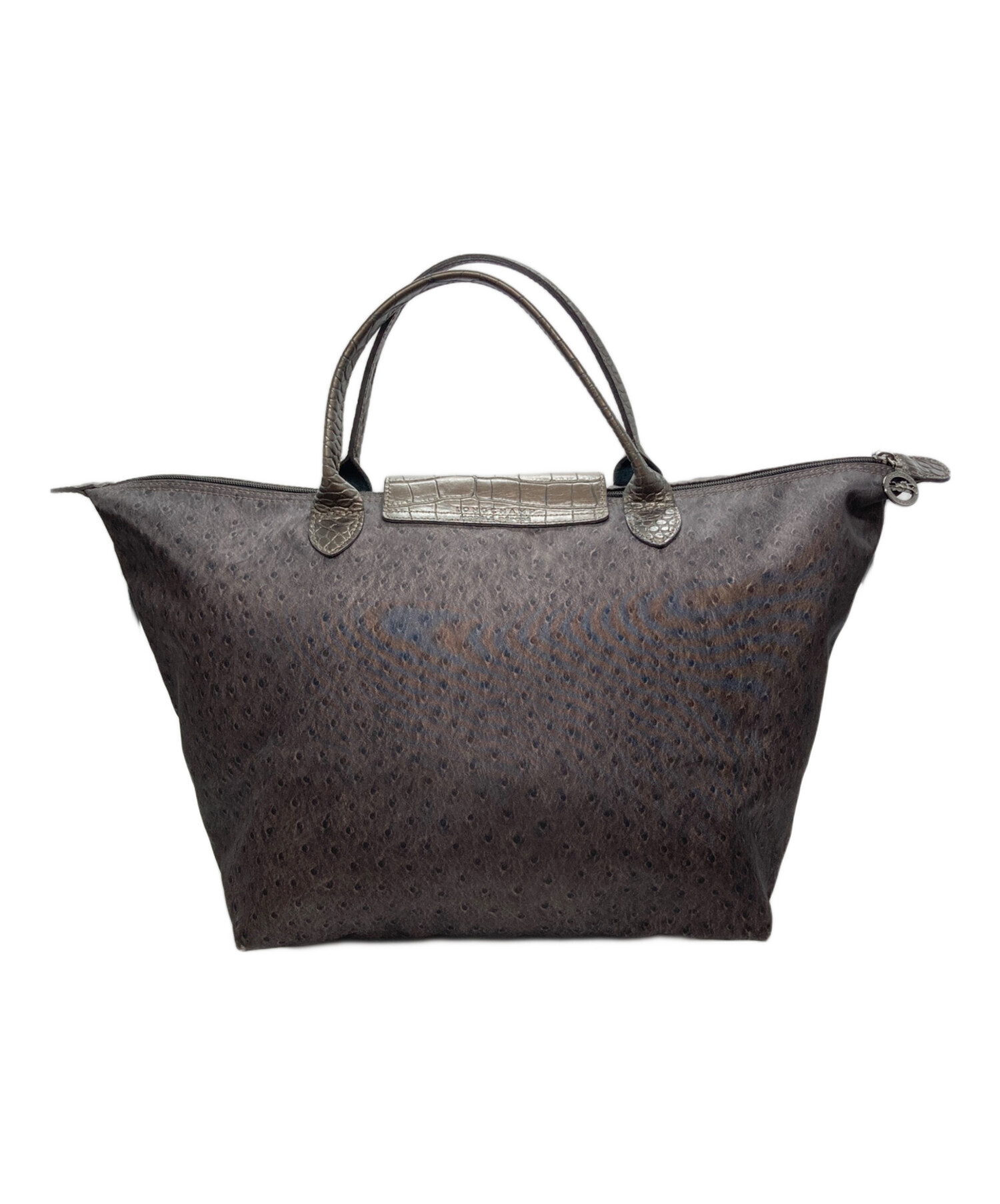 LONG CHAMP ロンシャン トートバッグ グレー系 【中古】 中古・古着 
