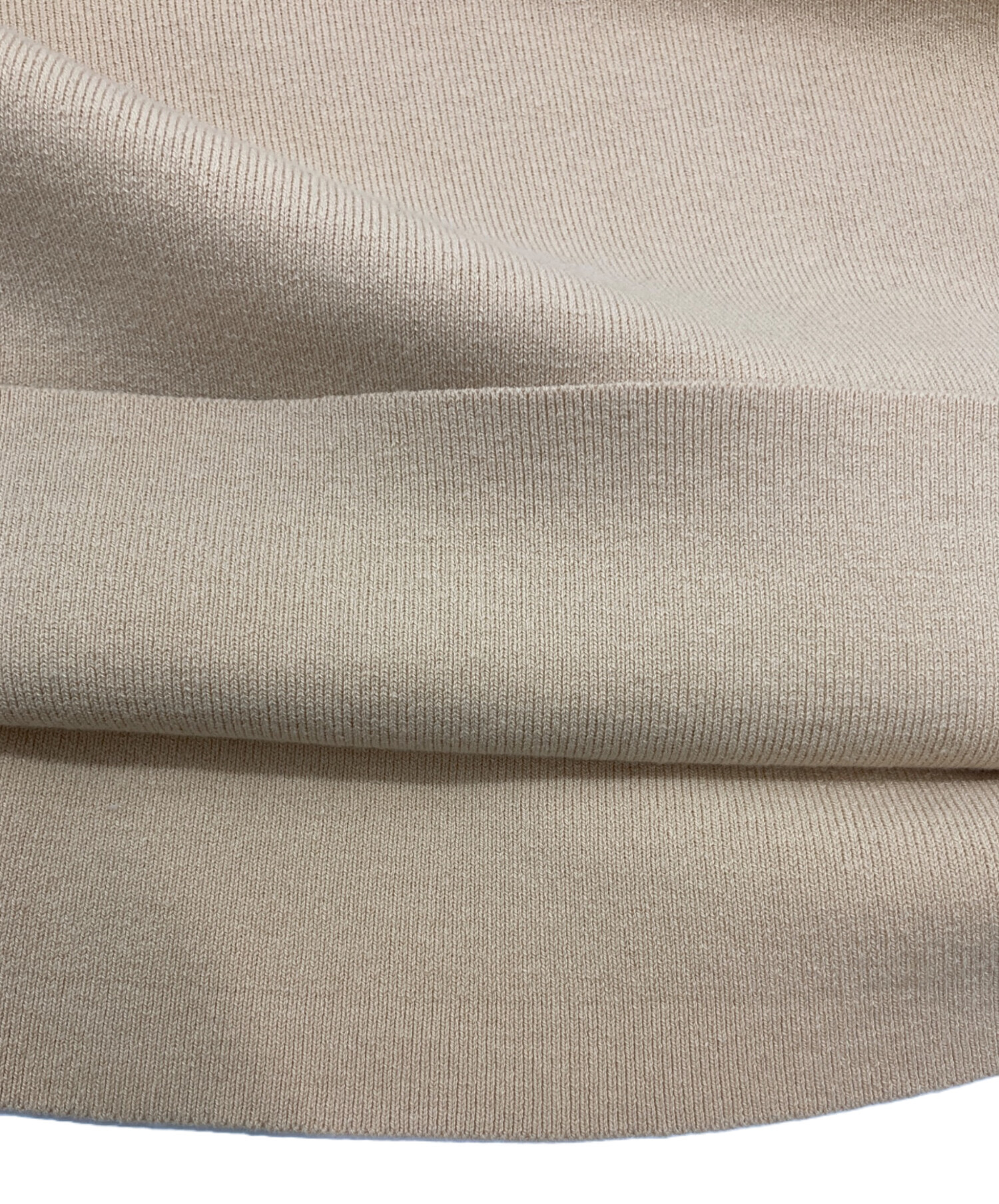 中古・古着通販】CLANE (クラネ) SHOULDER PADS KNIT TOPS ベージュ