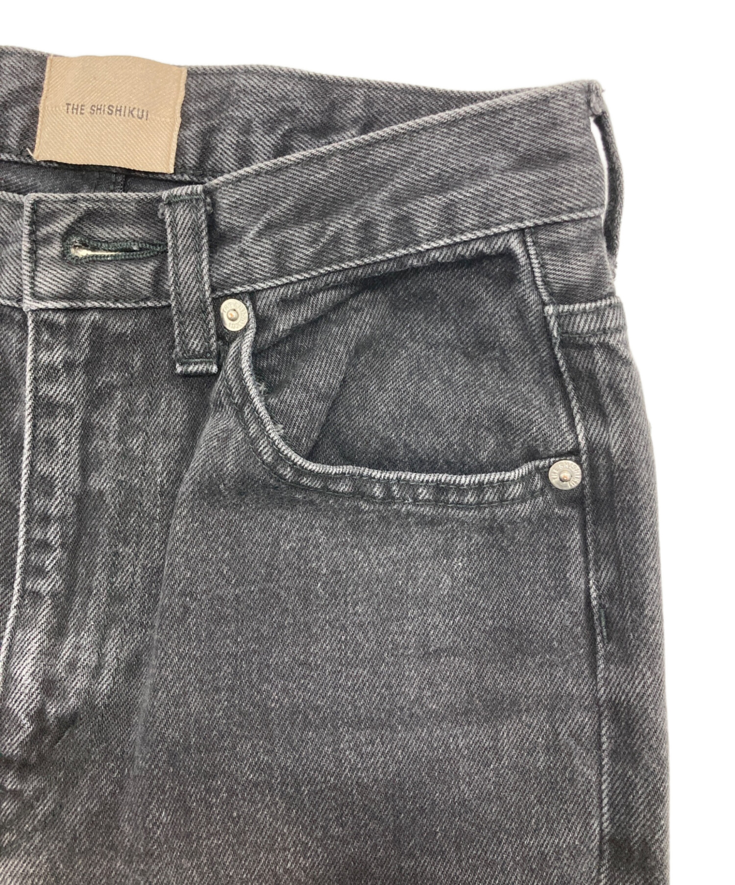 中古・古着通販】THE SHISHIKUI (シシクイ) デニムパンツ ブラック