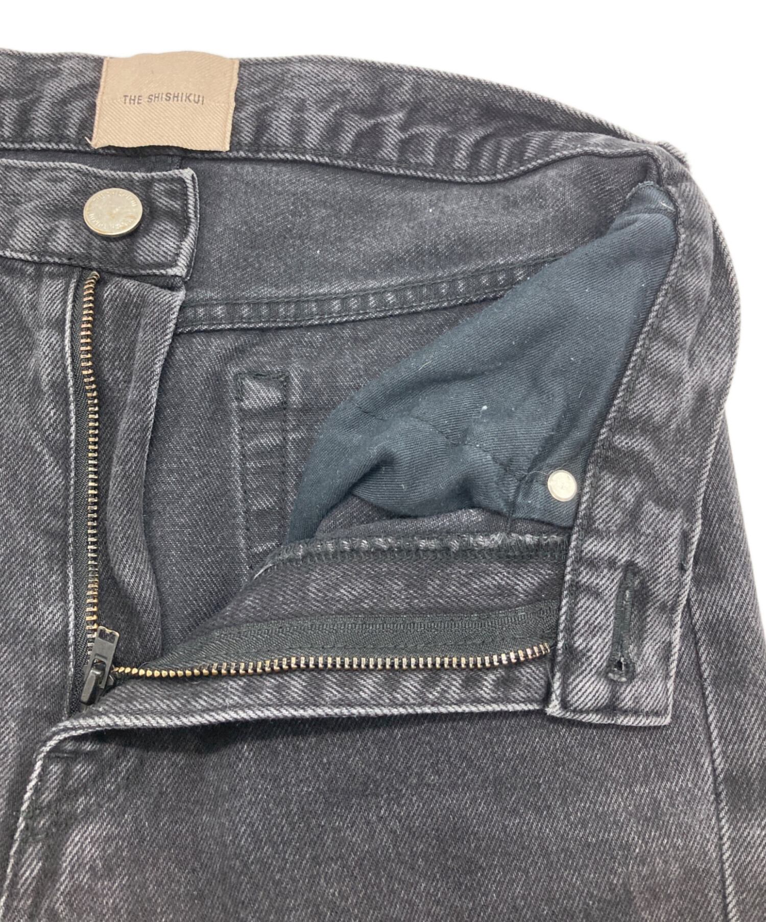 中古・古着通販】THE SHISHIKUI (シシクイ) デニムパンツ ブラック