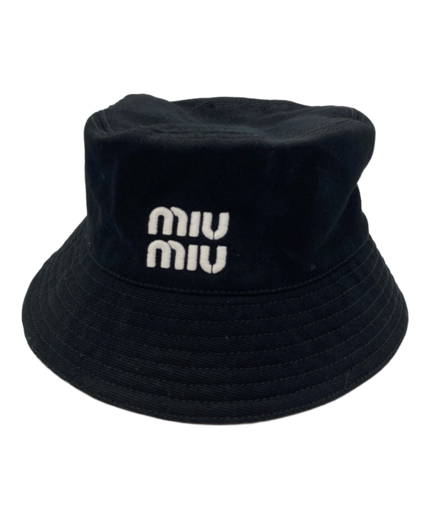 中古・古着通販】MIU MIU (ミュウミュウ) バケットハット ブラック 