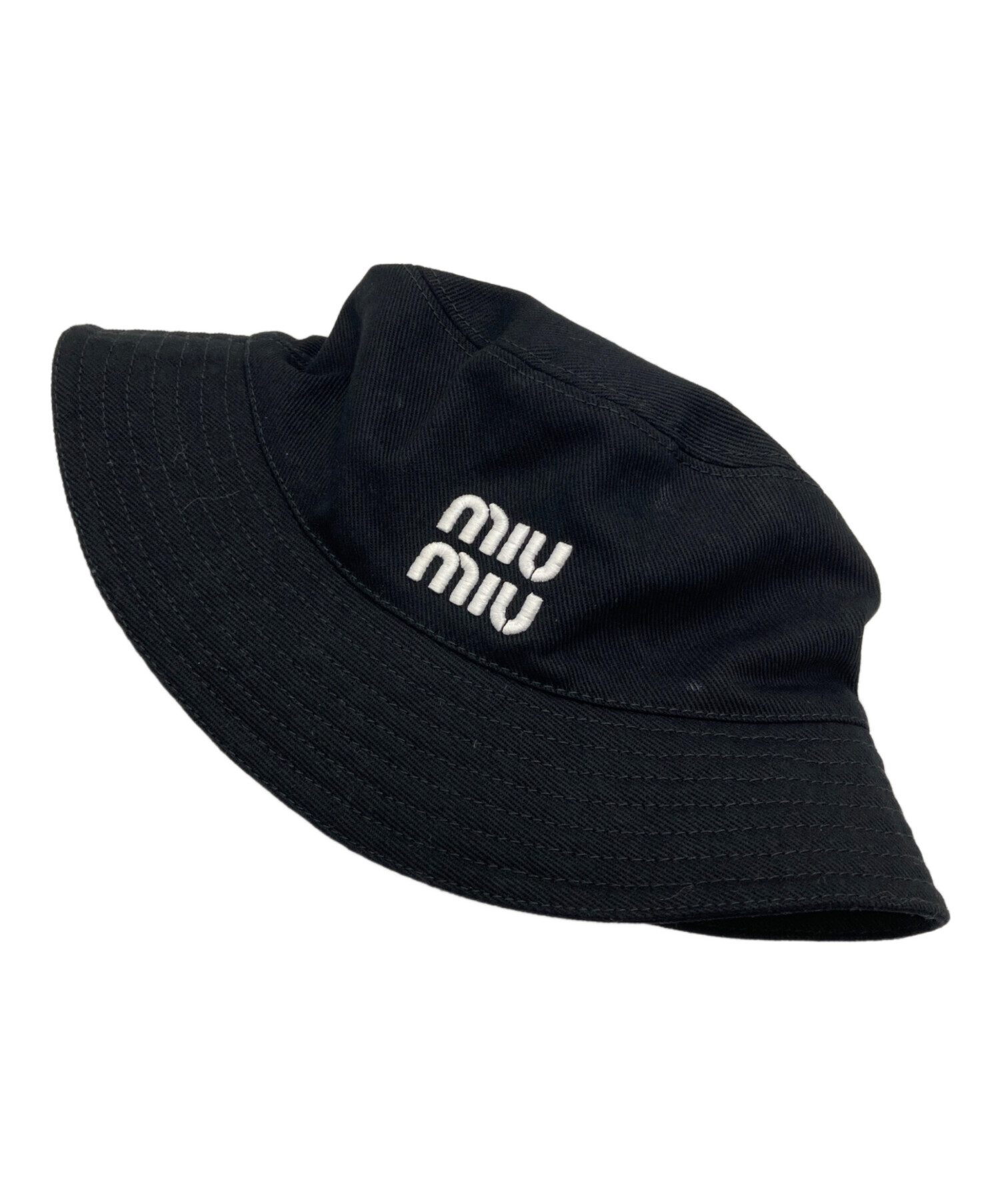 中古・古着通販】MIU MIU (ミュウミュウ) バケットハット ブラック 