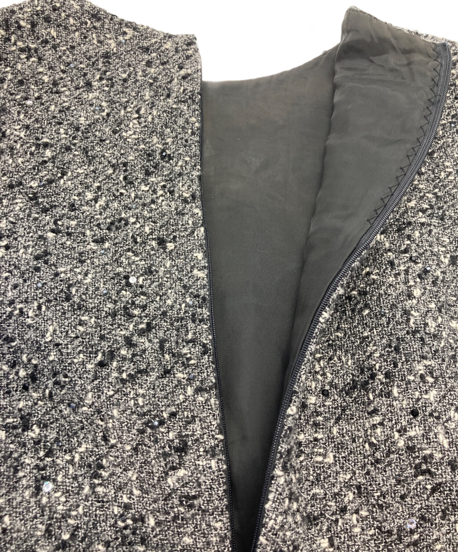 中古・古着通販】FOXEY (フォクシー) ビジューツイードノースリーブ